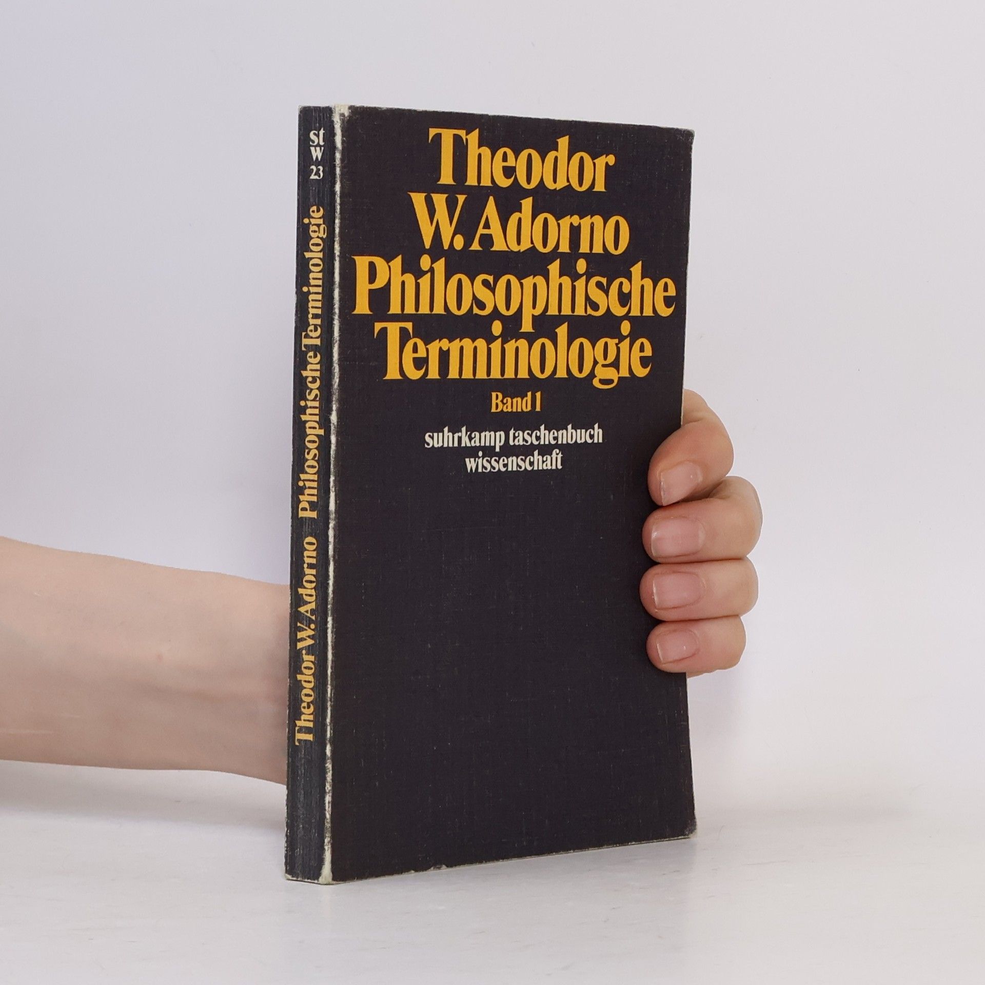 Theodor W. Adorno Suhrkamp Taschenbuch Wissenschaft - 1: Philosophische Terminologie