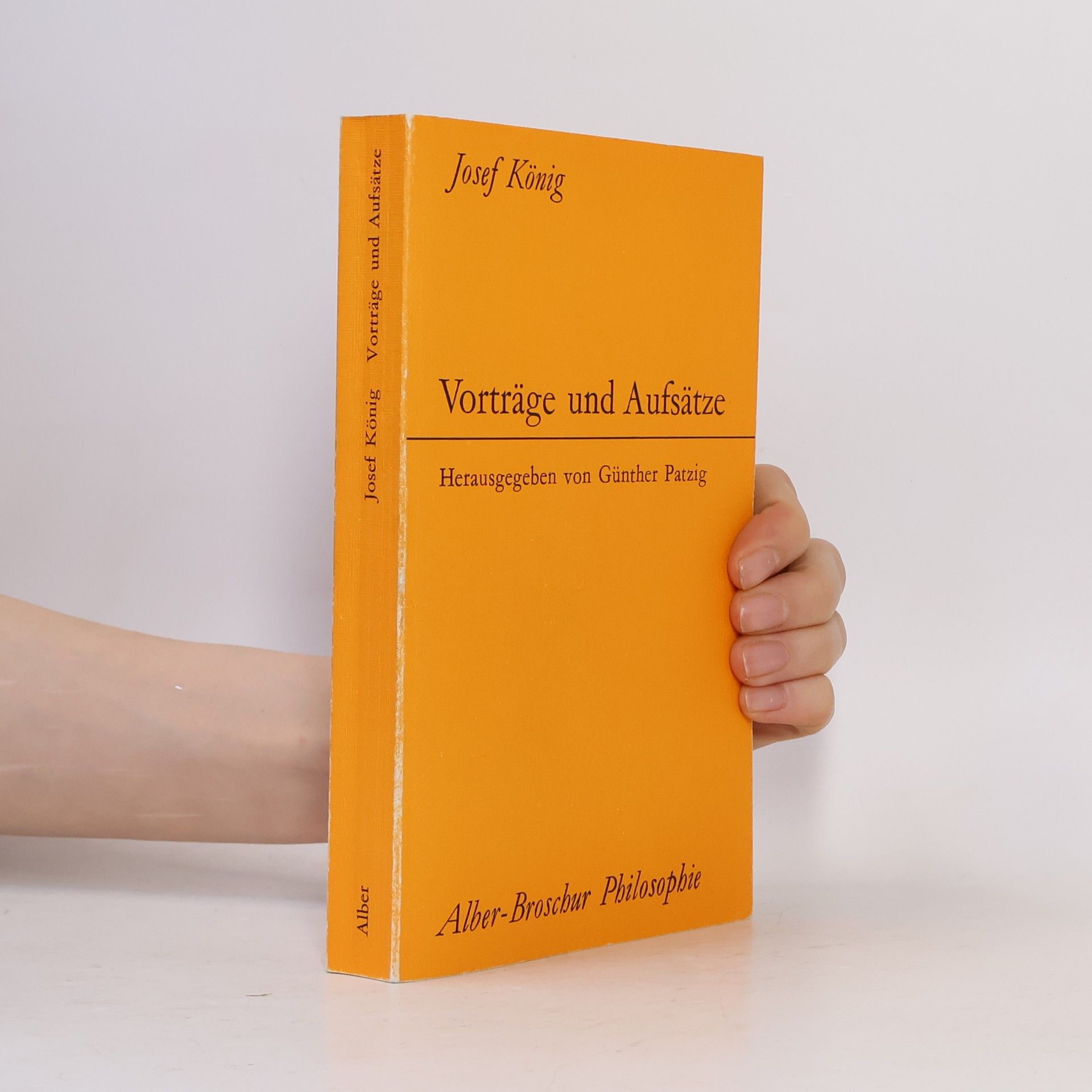 Josef König Alber-Broschur Philosophie: Vorträge und Aufsätze