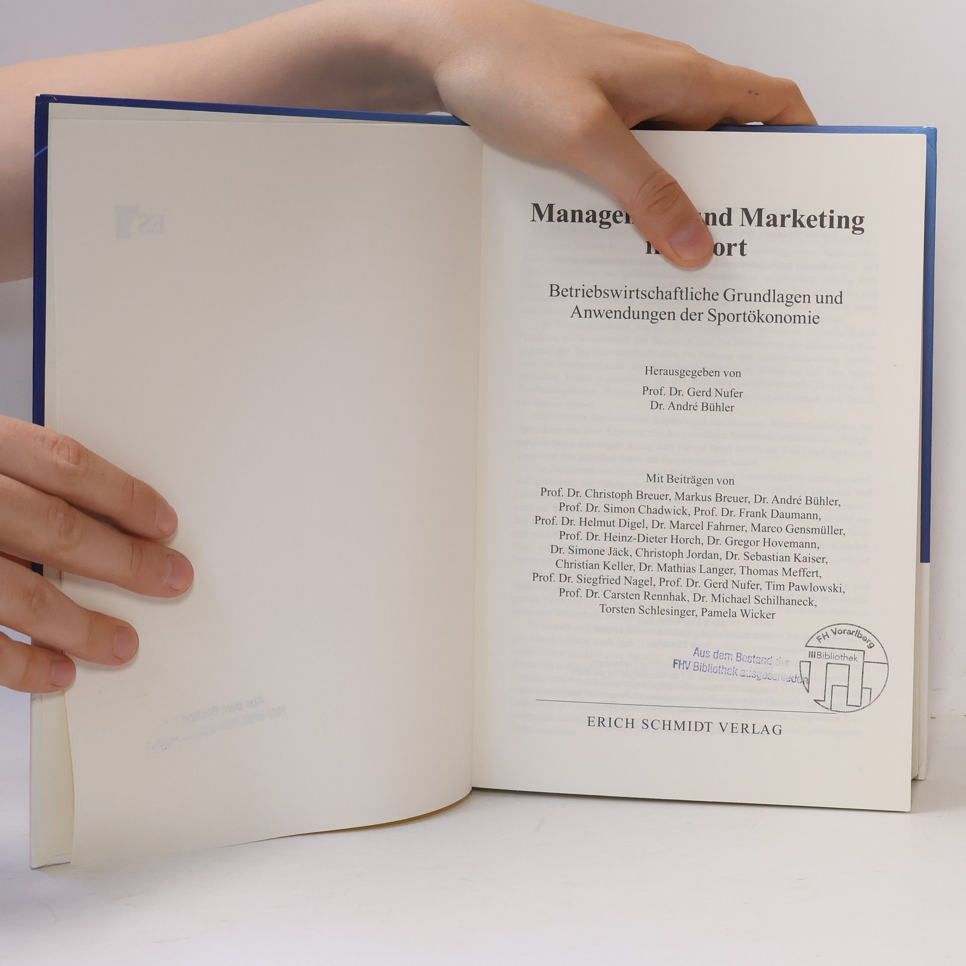 Gerd Nufer Management und Marketing im Sport