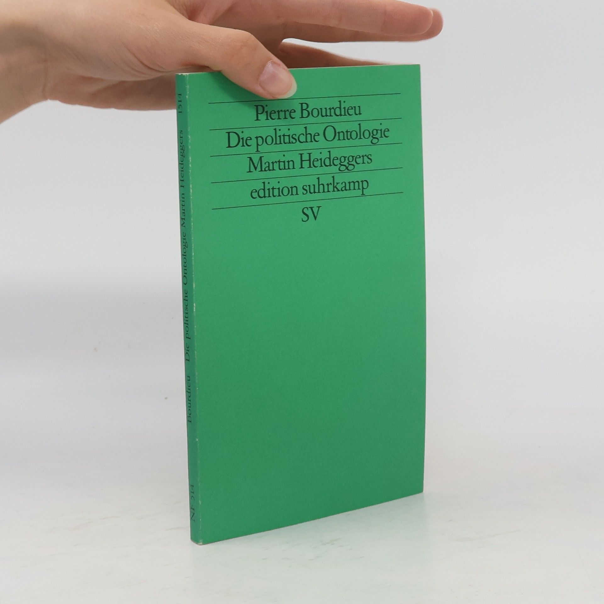 Pierre Bourdieu Die politische Ontologie Martin Heideggers