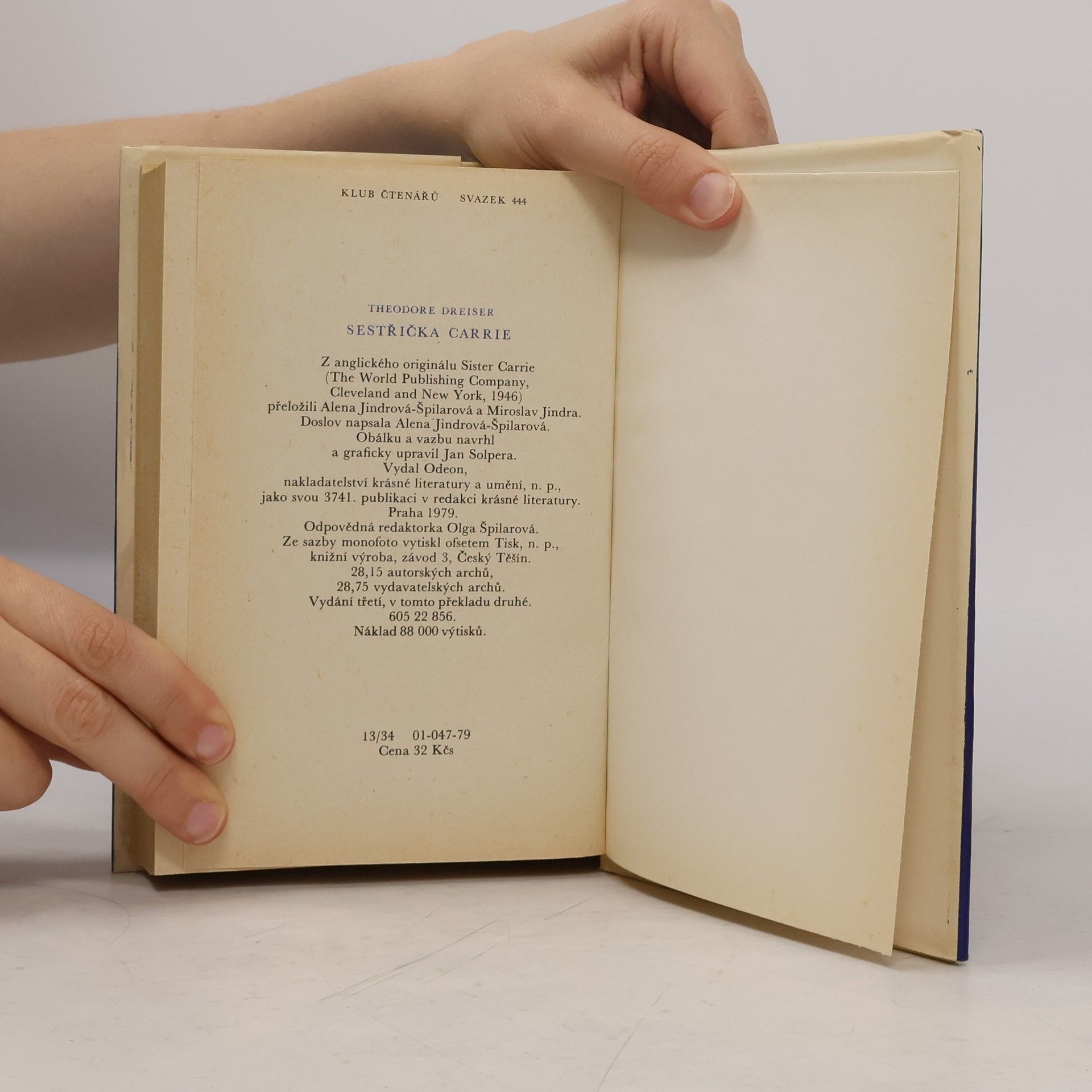 Theodore Dreiser Sestřička Carrie