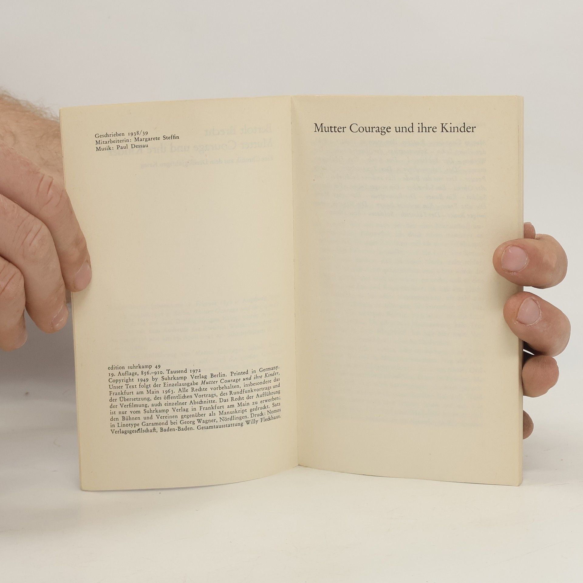 Bertolt Brecht Mutter Courage und ihre Kinder