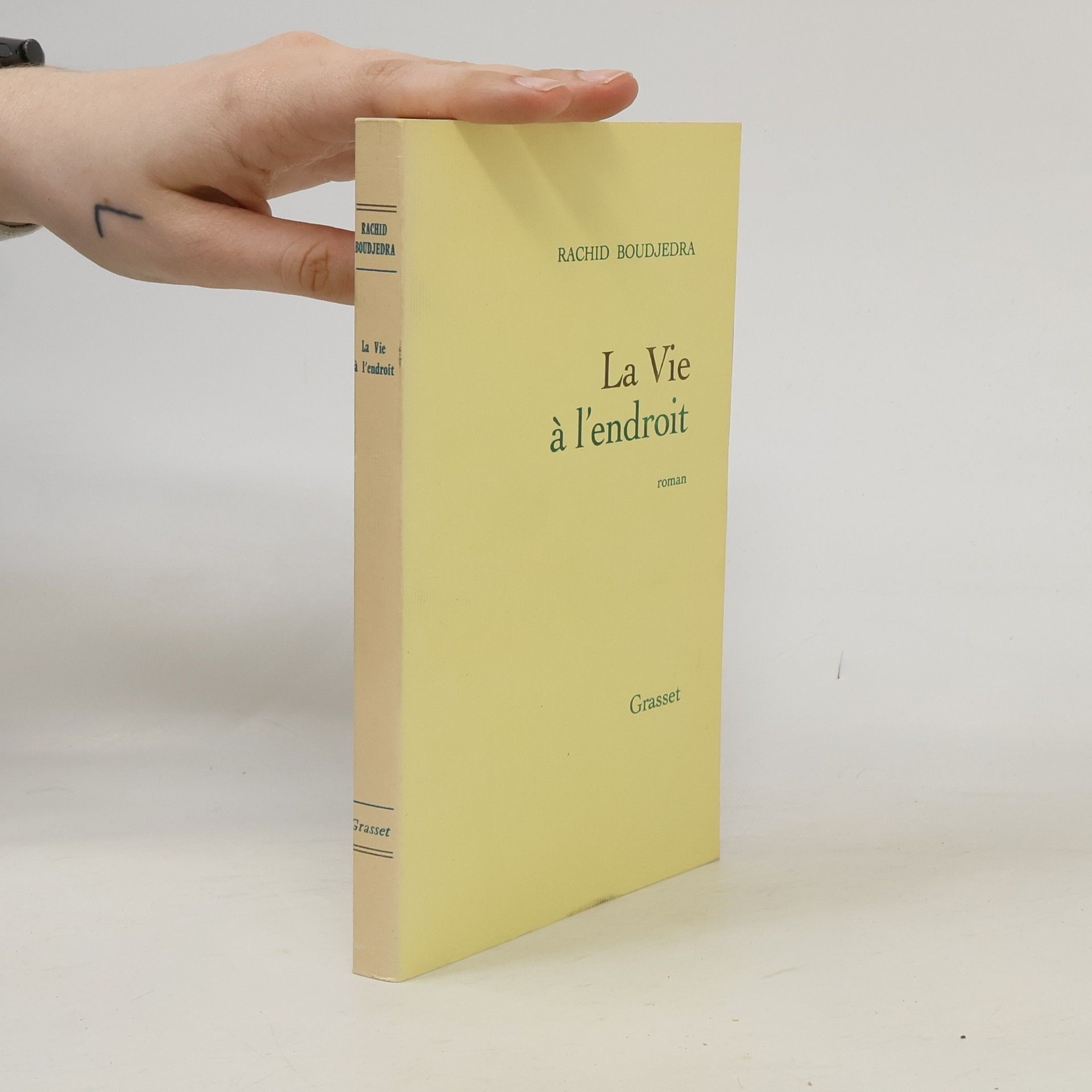 Rachid Boudjedra La vie à l'endroit