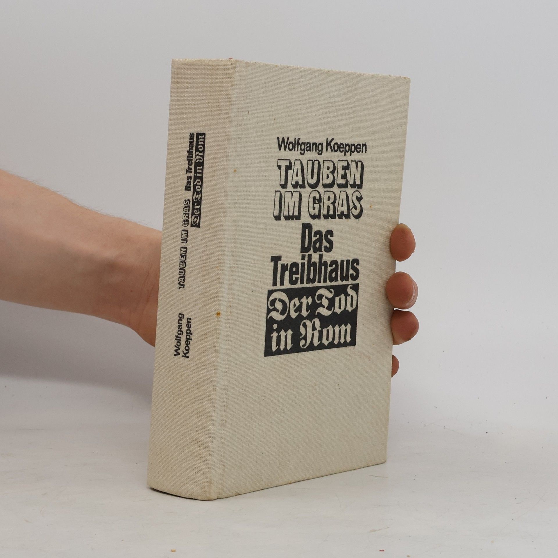 Wolfgang Koeppen Tauben im Gras Das Treibhaus Der Tod in Rom
