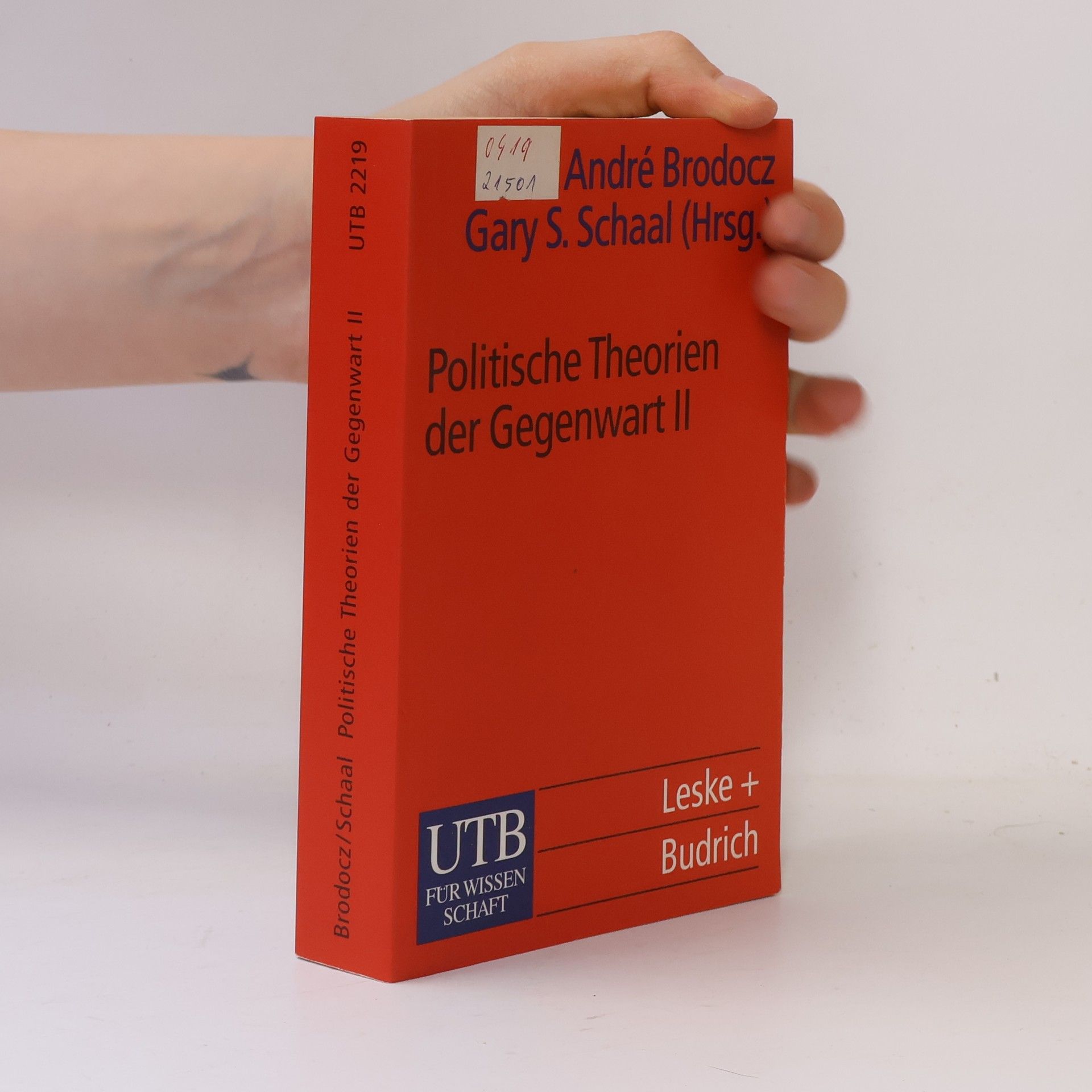 Andre Brodocz Politische Theorien der Gegenwart