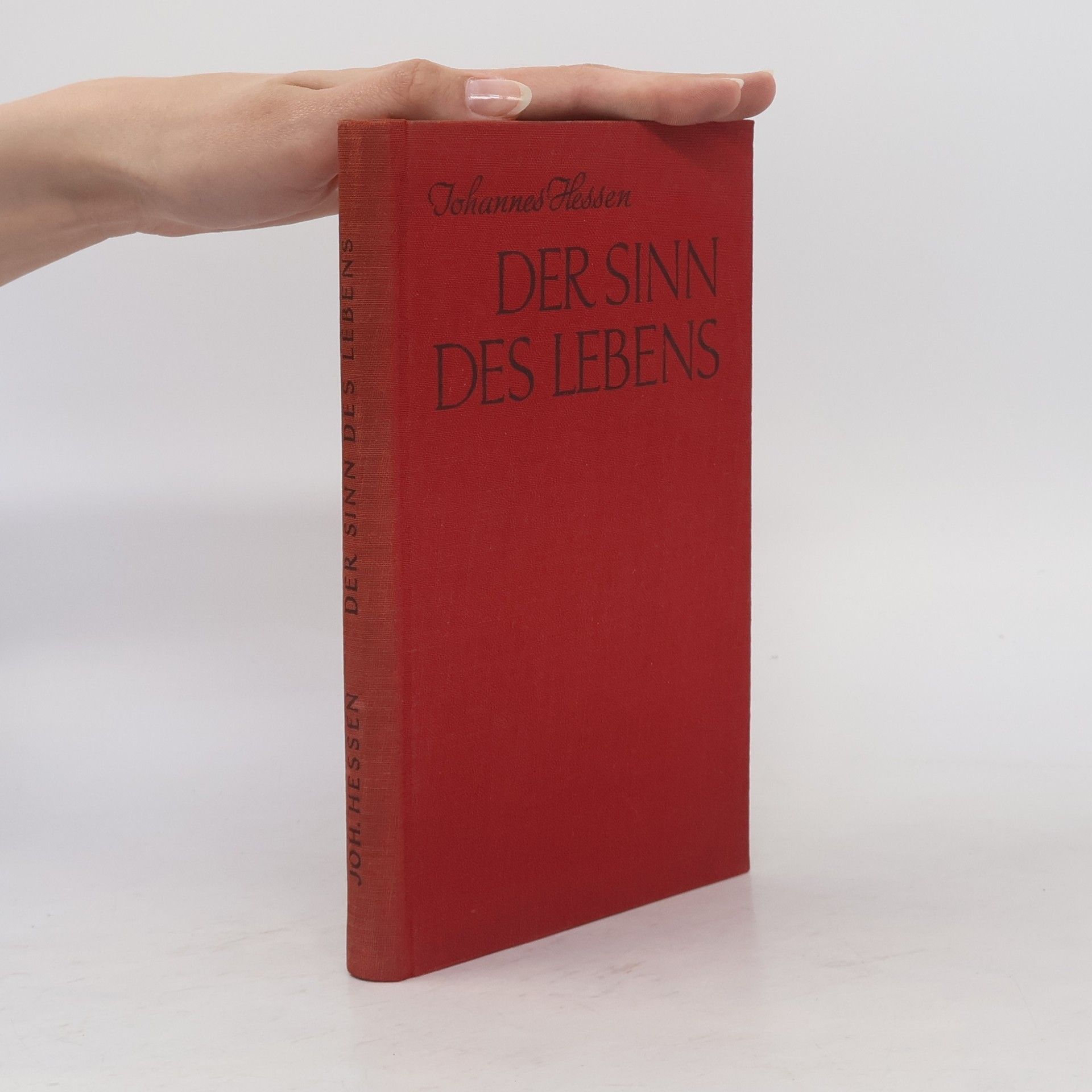 Johannes Hessen Der Sinn des Lebens