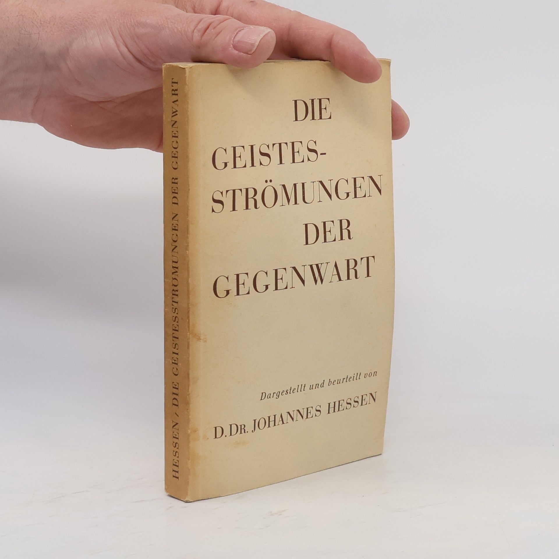 Johannes Hessen Die Geistesströmingen der Gegenwart