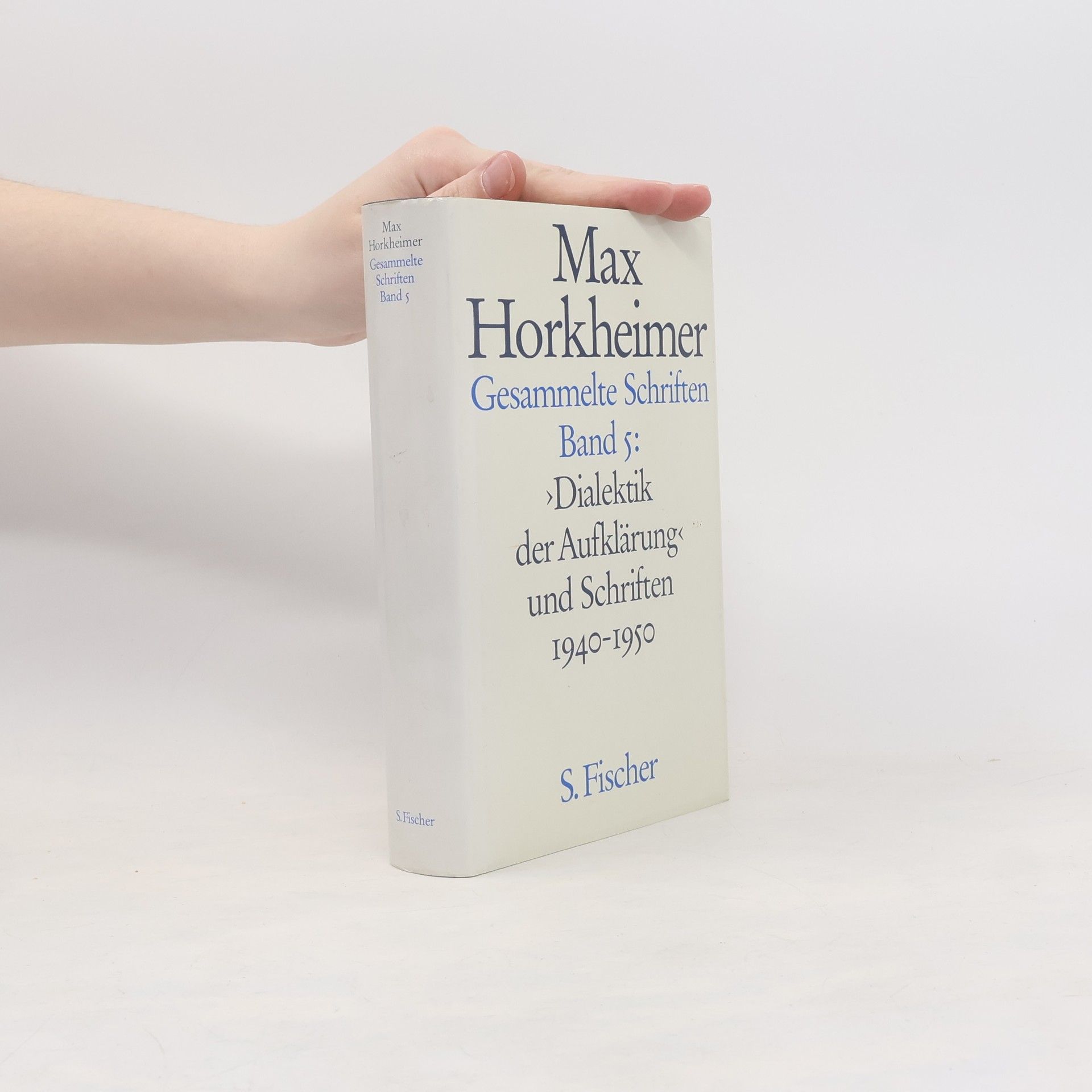 Max Horkheimer Gesammelte Schriften. Band 5