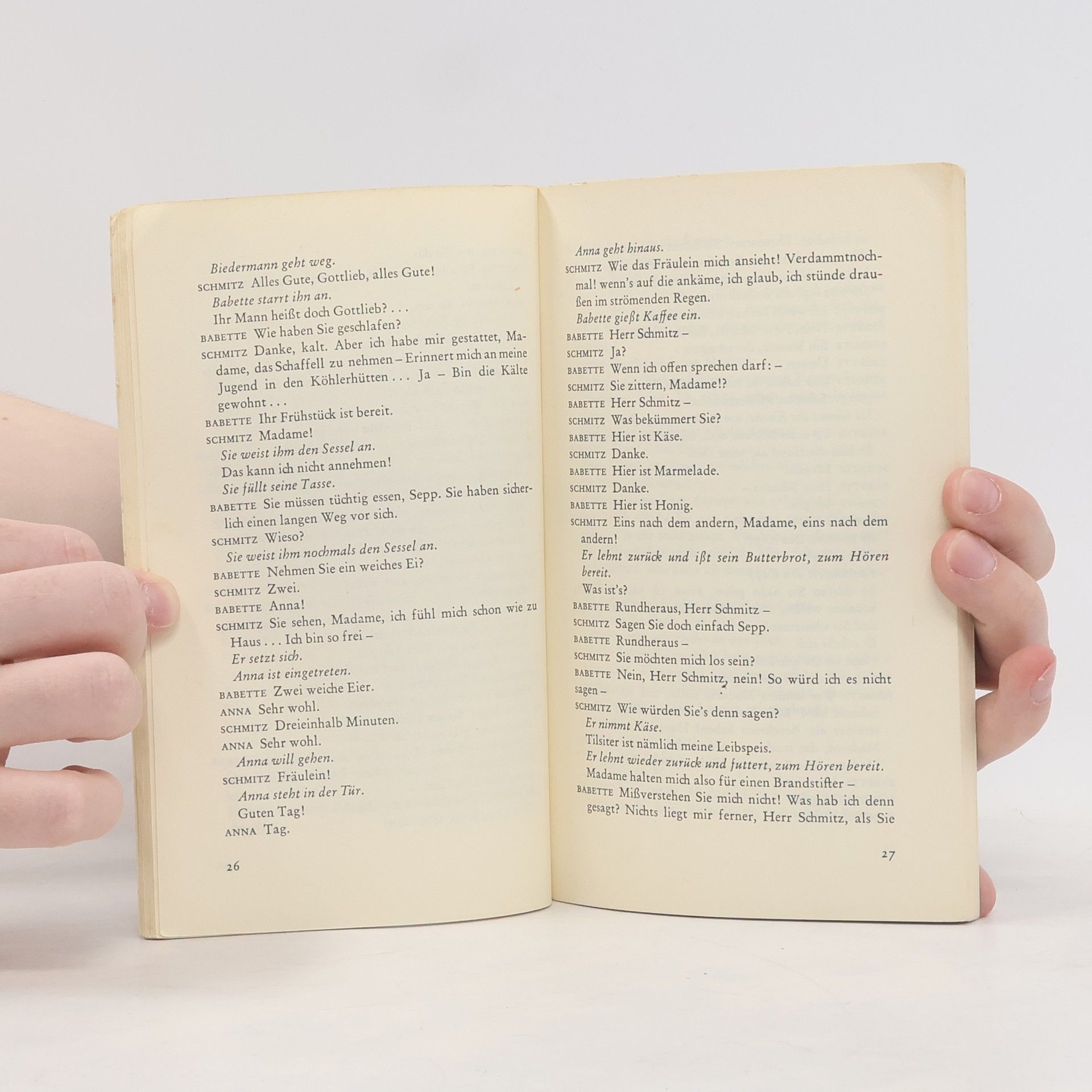 Max Frisch Biedermann und die Brandstifter