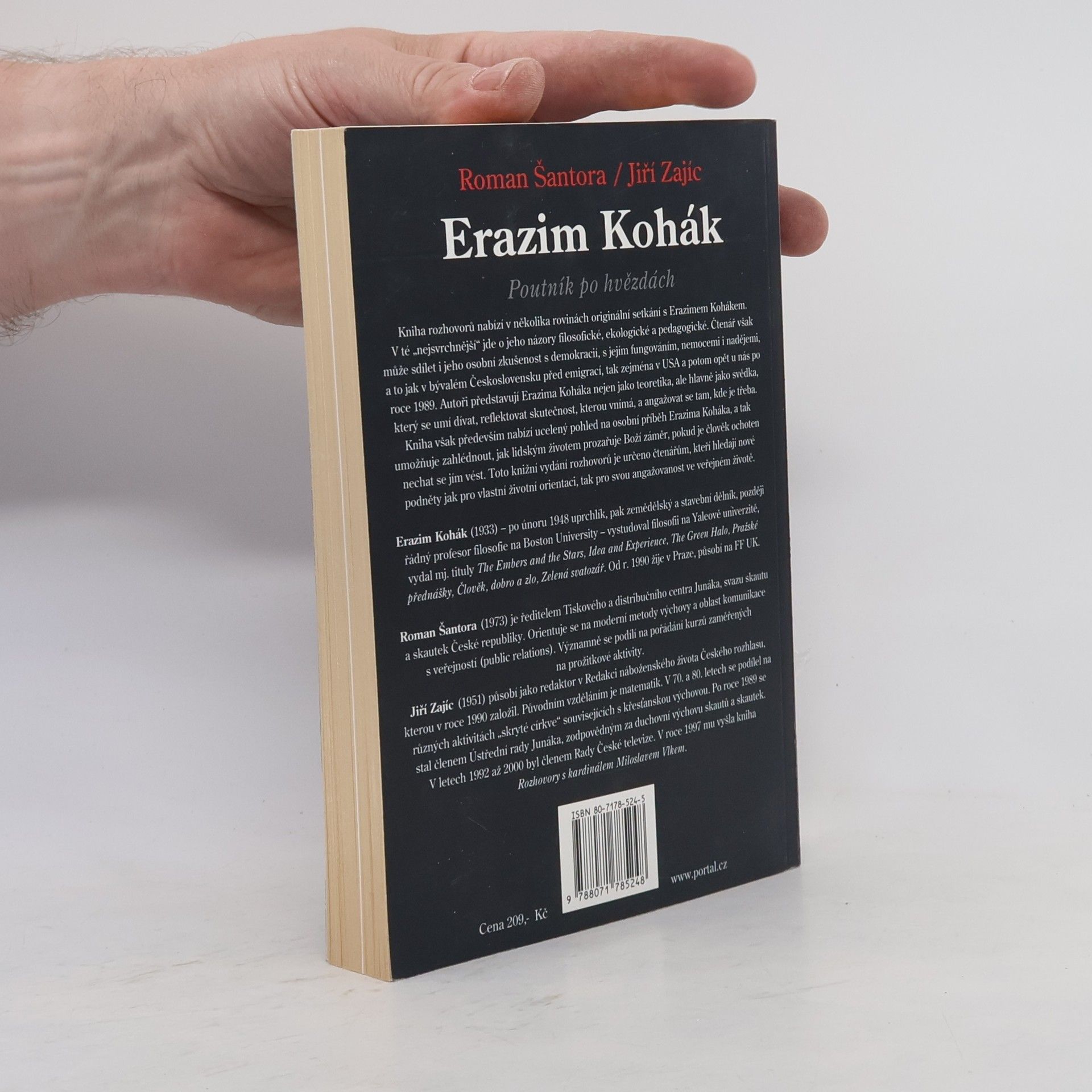 Roman Šantora Erazim Kohák: Poutník po hvězdách