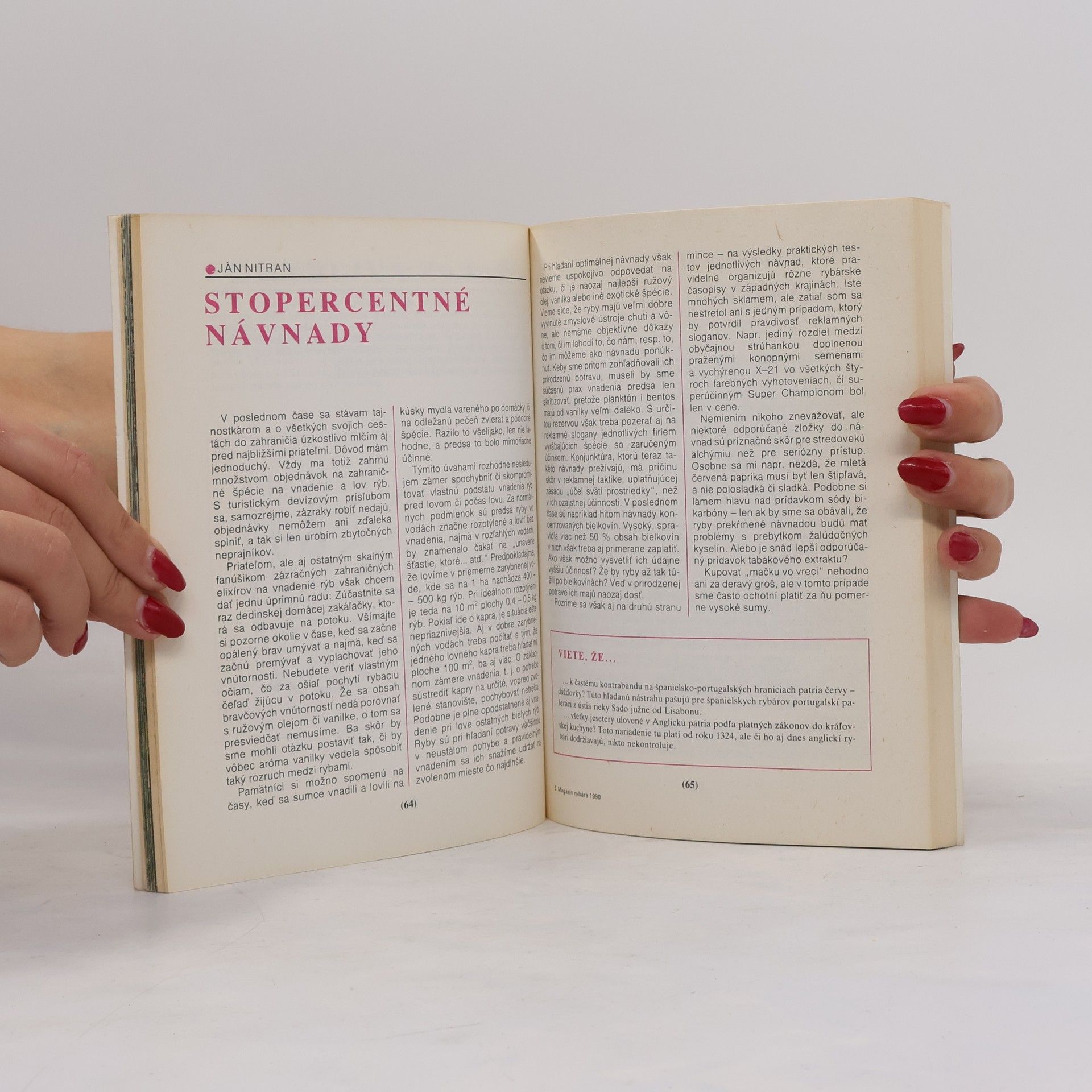Štefan Horský Magazín rybára 1990
