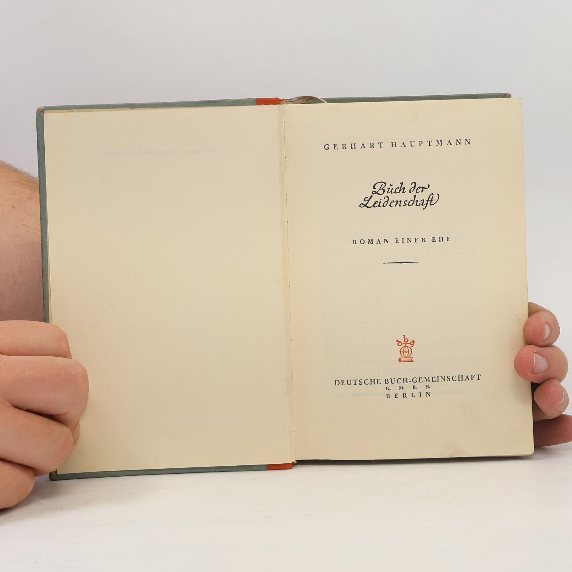 Gerhart Hauptmann Buch der Leidenschaft