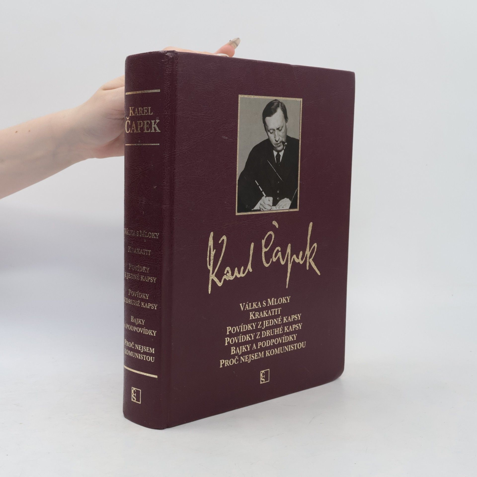 Válka s mloky; Krakatit; Povídky z jedné kapsy; Povídky z druhé kapsy; Bajky a podpovídky; Proč nejsem komunistou
