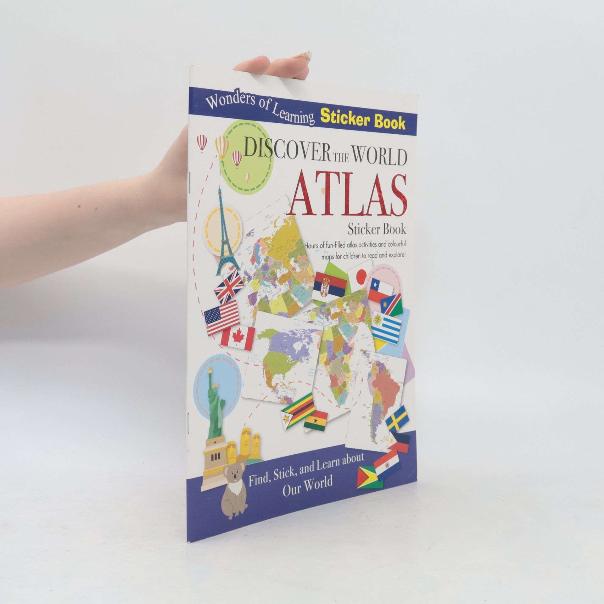 Kolektív autorov Wonders of Learning Sticker Book: Discover the World Atlas: Sticker Book
