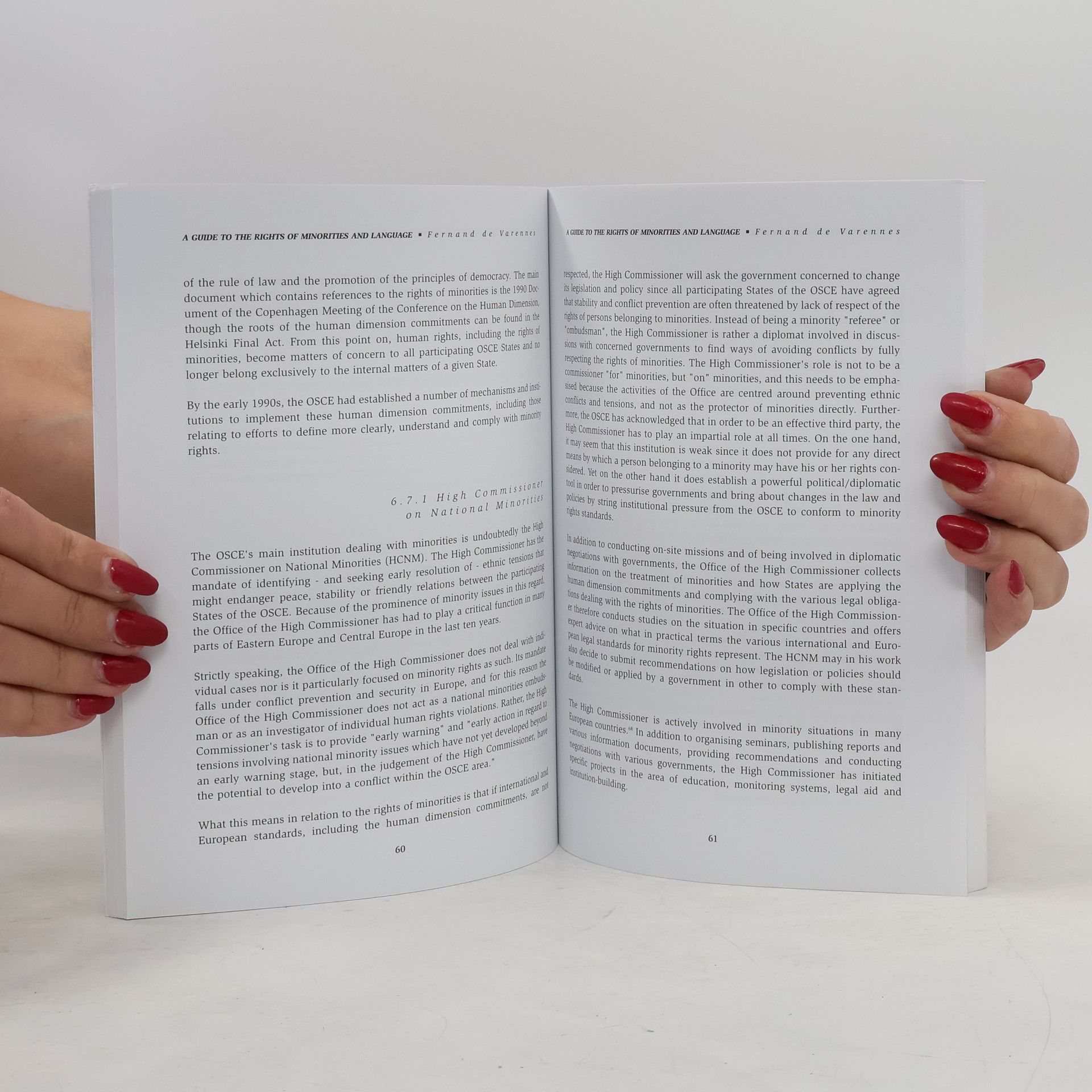 Fernand de Varennes A Guide to the Rights of Minorities and Language
