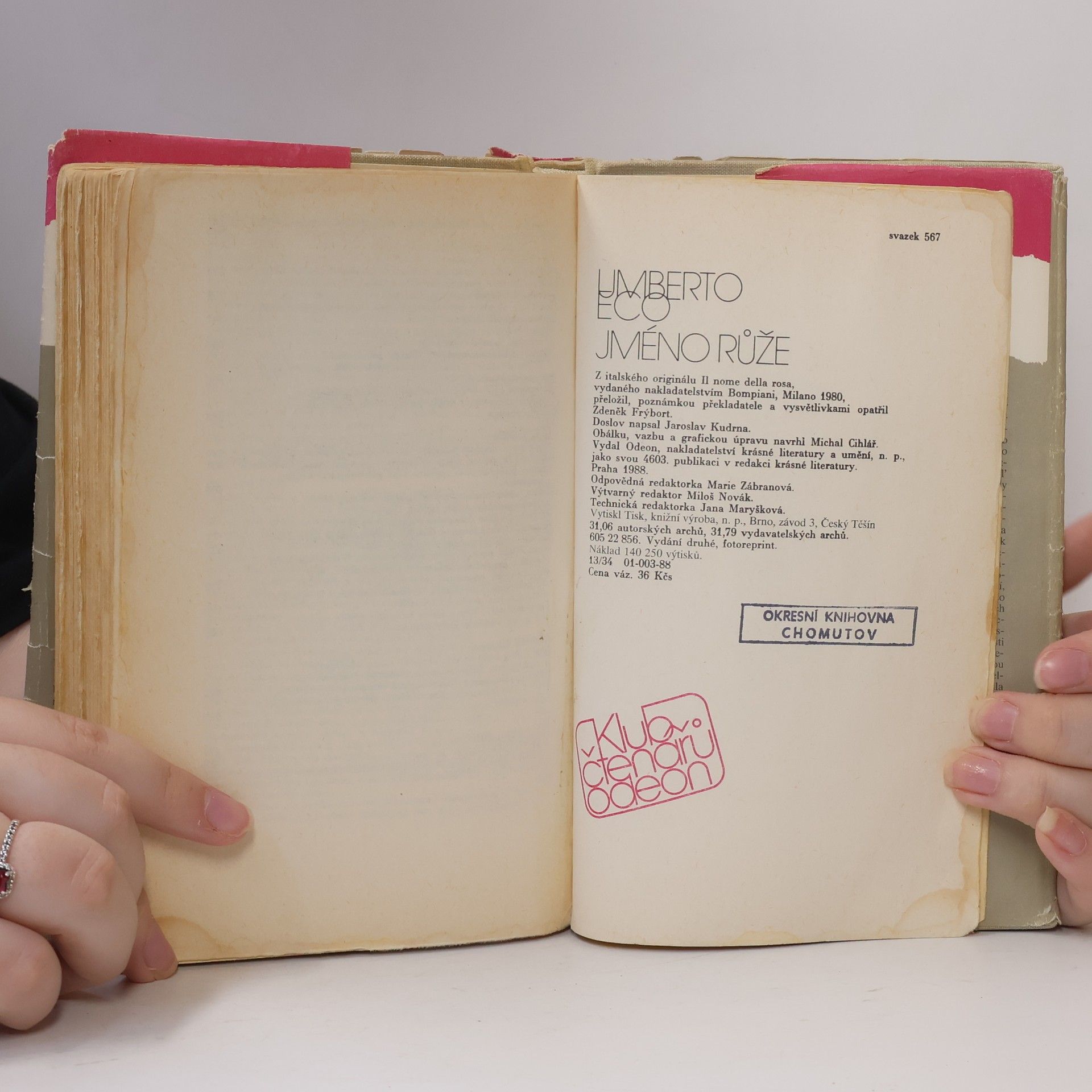 Umberto Eco Jméno růže