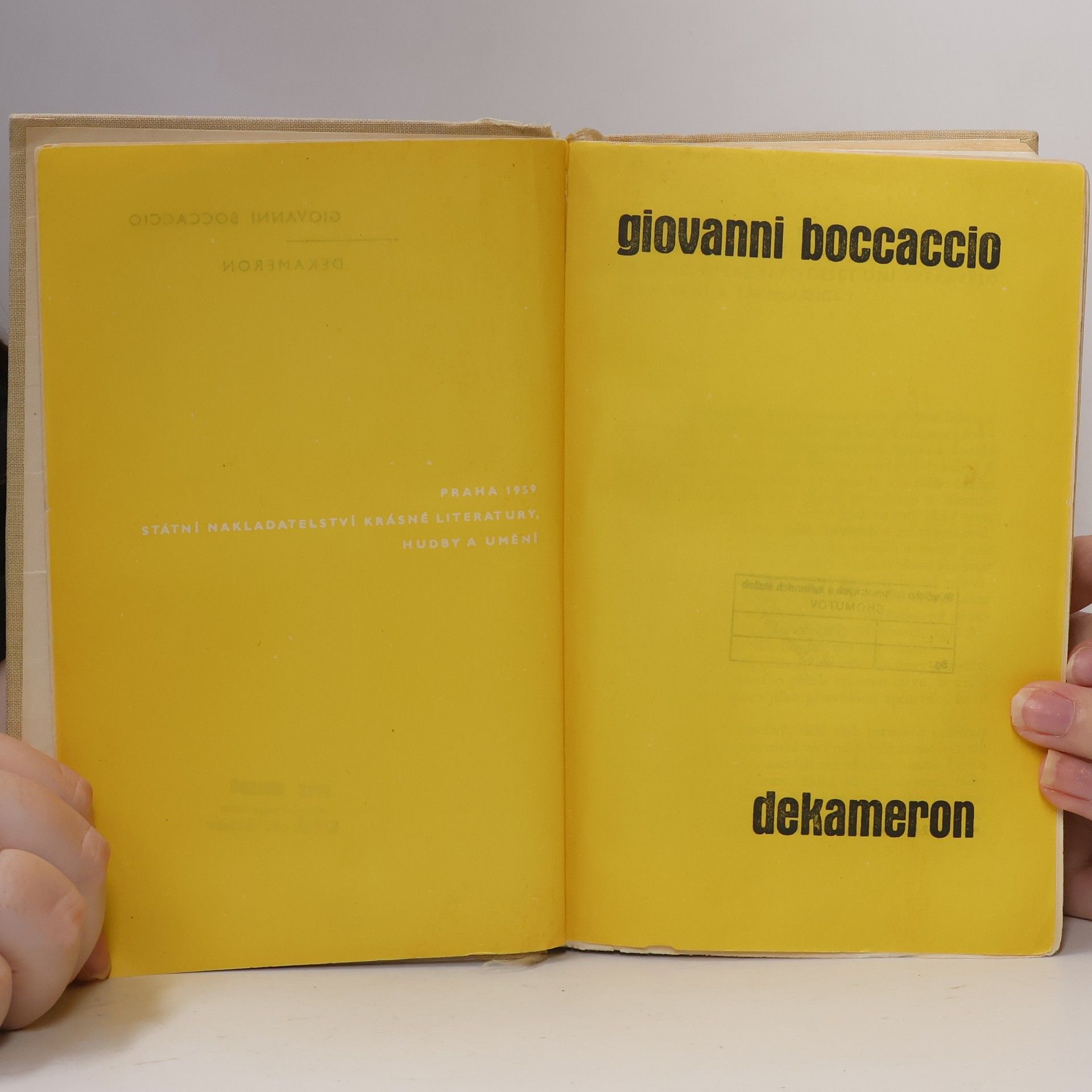 Giovanni Boccaccio Dekameron