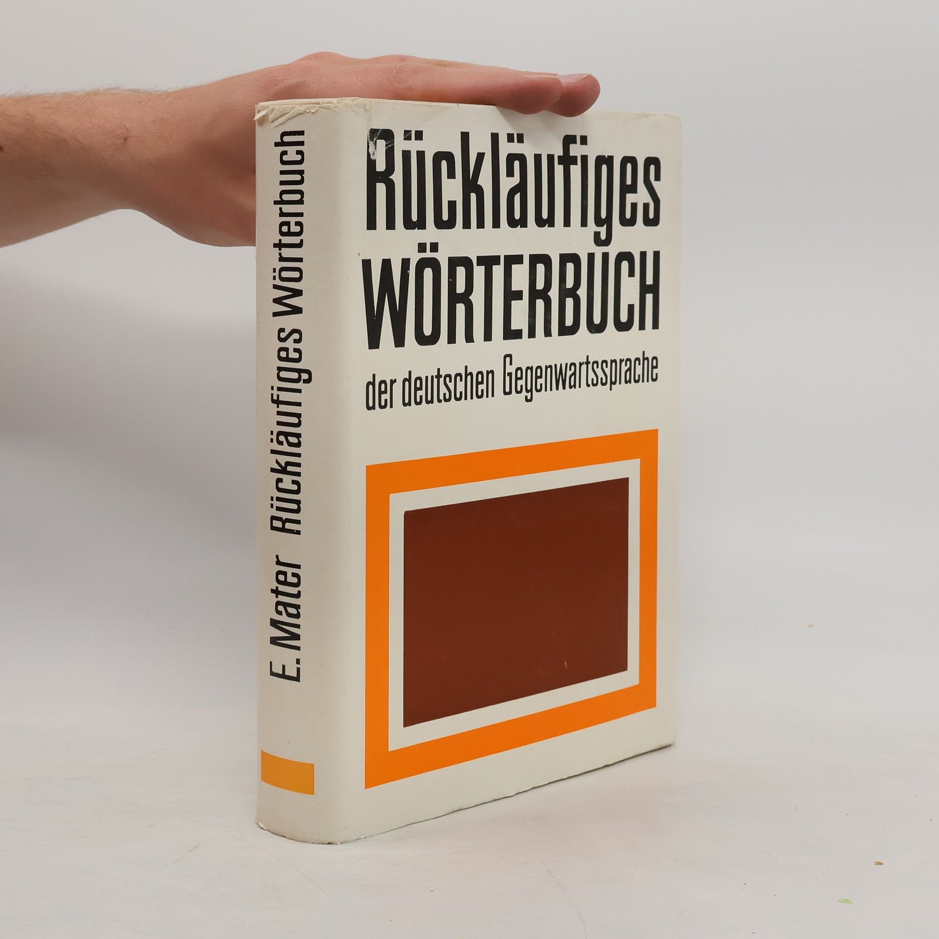 Erich Mater Rückläufiges Wörterbuch der deutschen Gegenwartssprache.