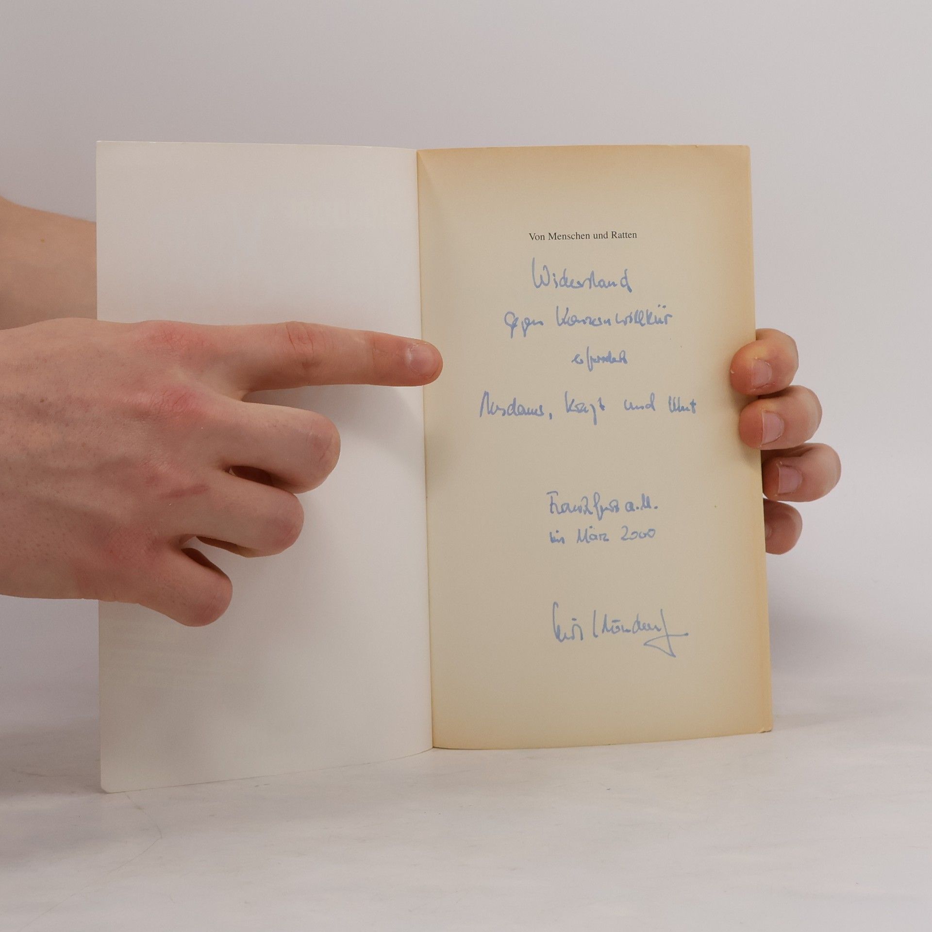 Erich Schöndorf Von Menschen und Ratten