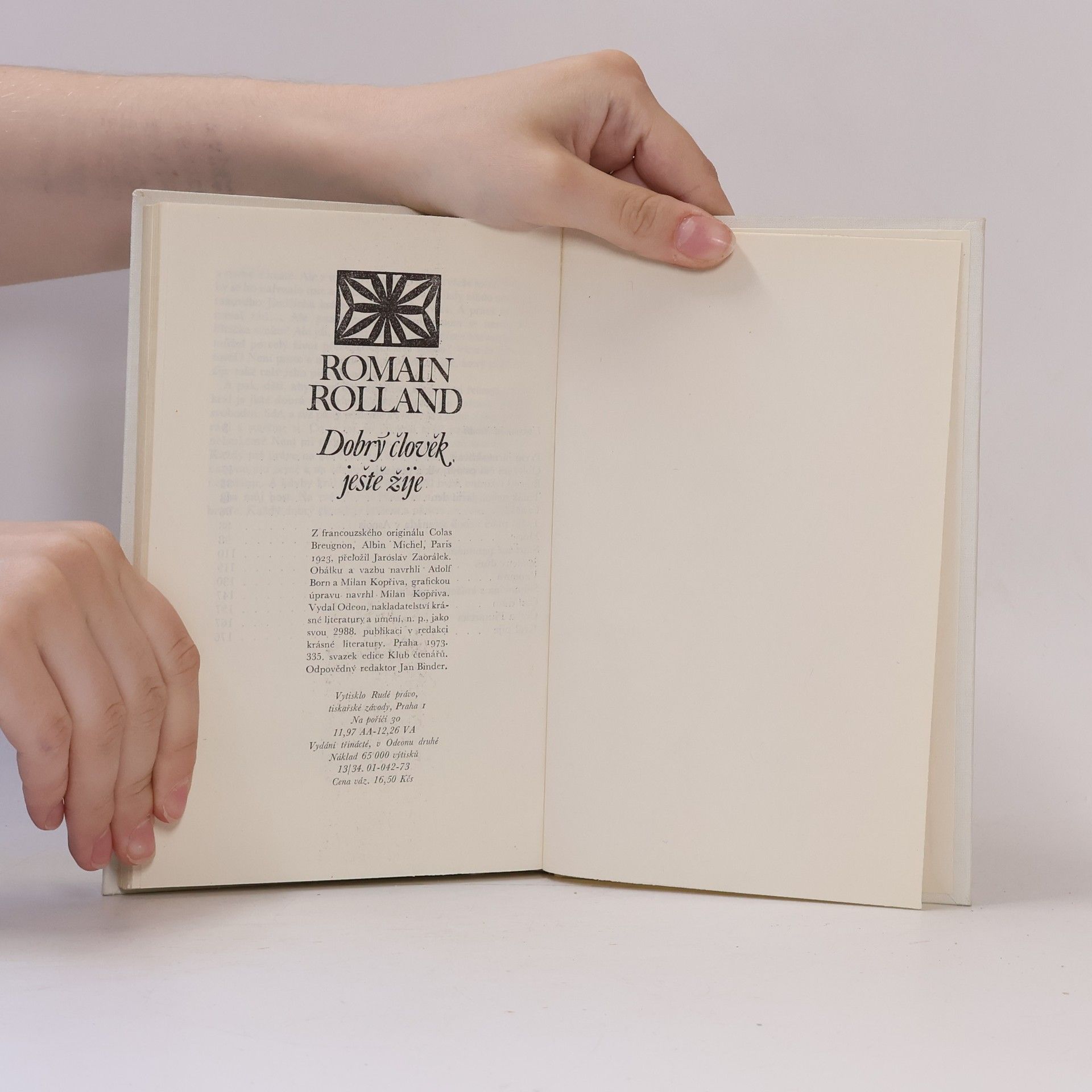 Romain Rolland Dobrý člověk ještě žije