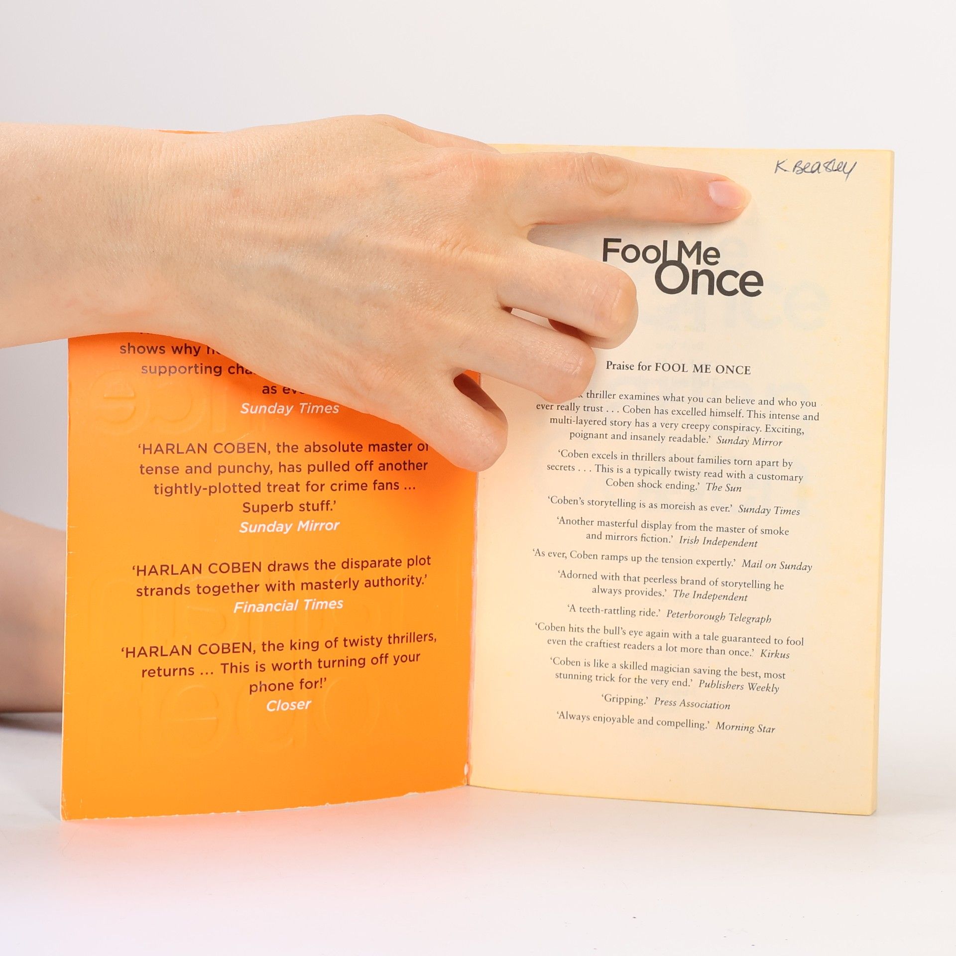 Harlan Coben Fool me once