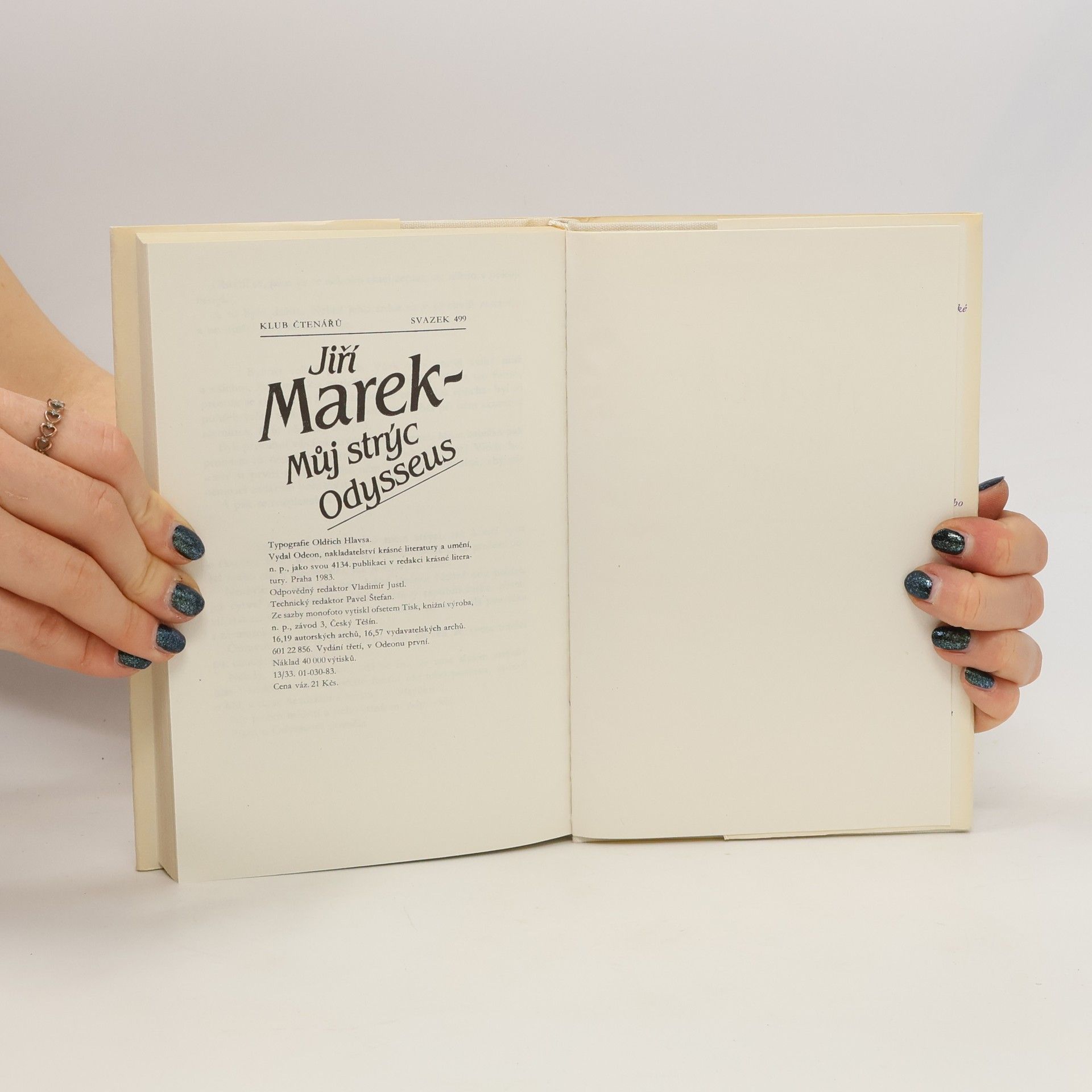 Jiří Marek Můj strýc Odysseus