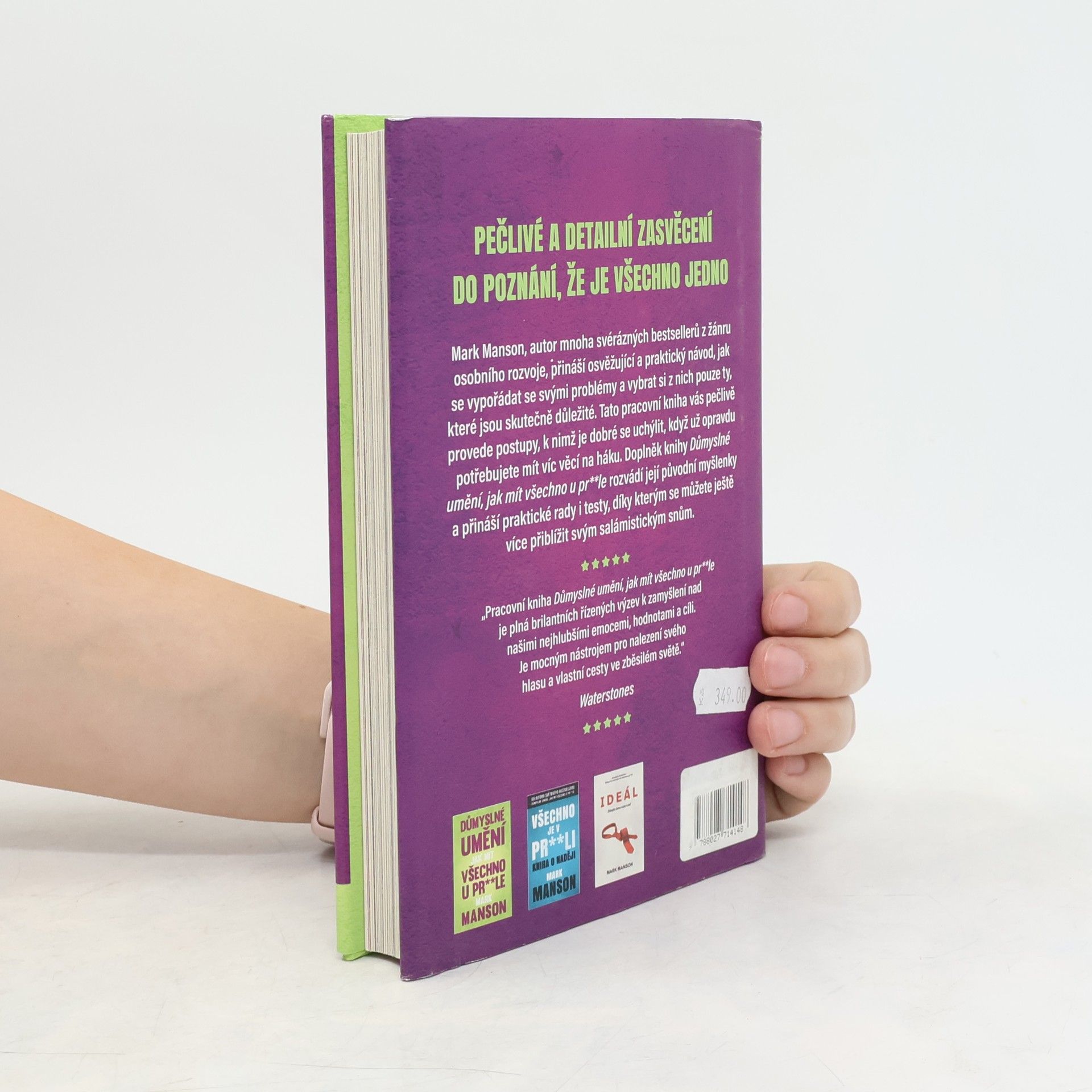 Mark Manson Důmyslné umění, jak mít všechno u pr**le. Pracovní kniha