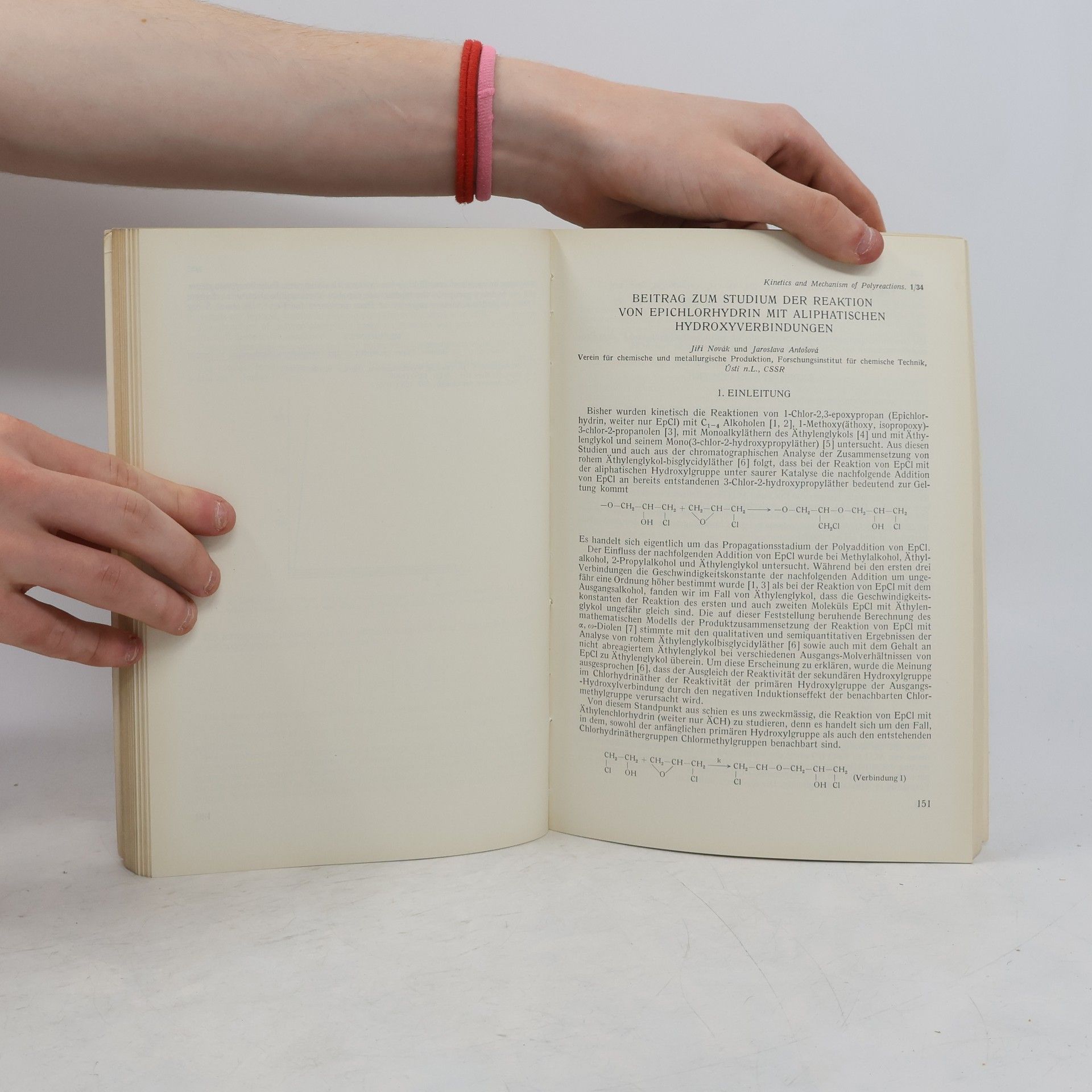 Autorenkollektiv Kinetics and Mechanism of Polyreactions, Volume I
