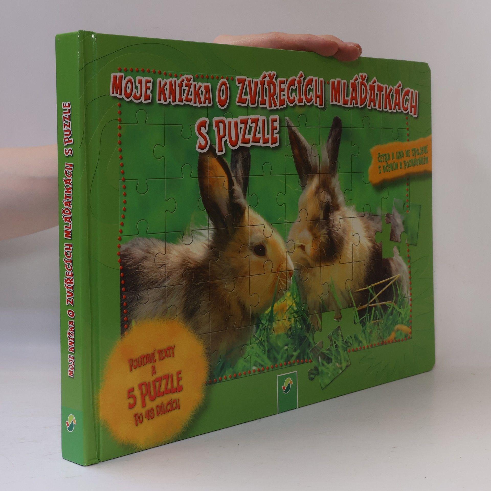 Moje knížka o zvířecích mláďatech s puzzle