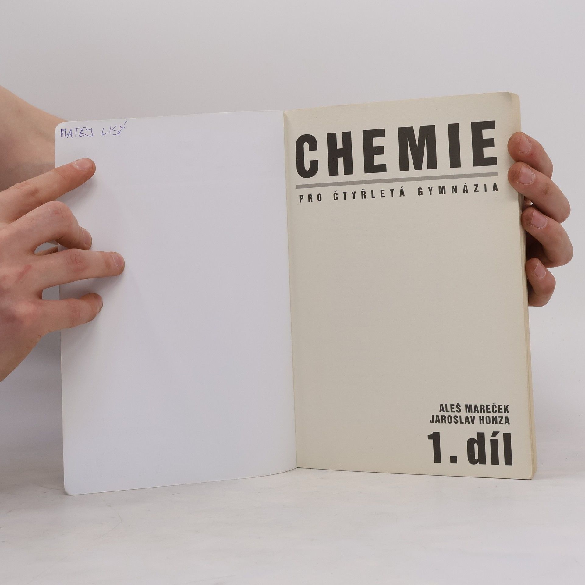 Aleš Mareček Chemie pro čtyřletá gymnázia