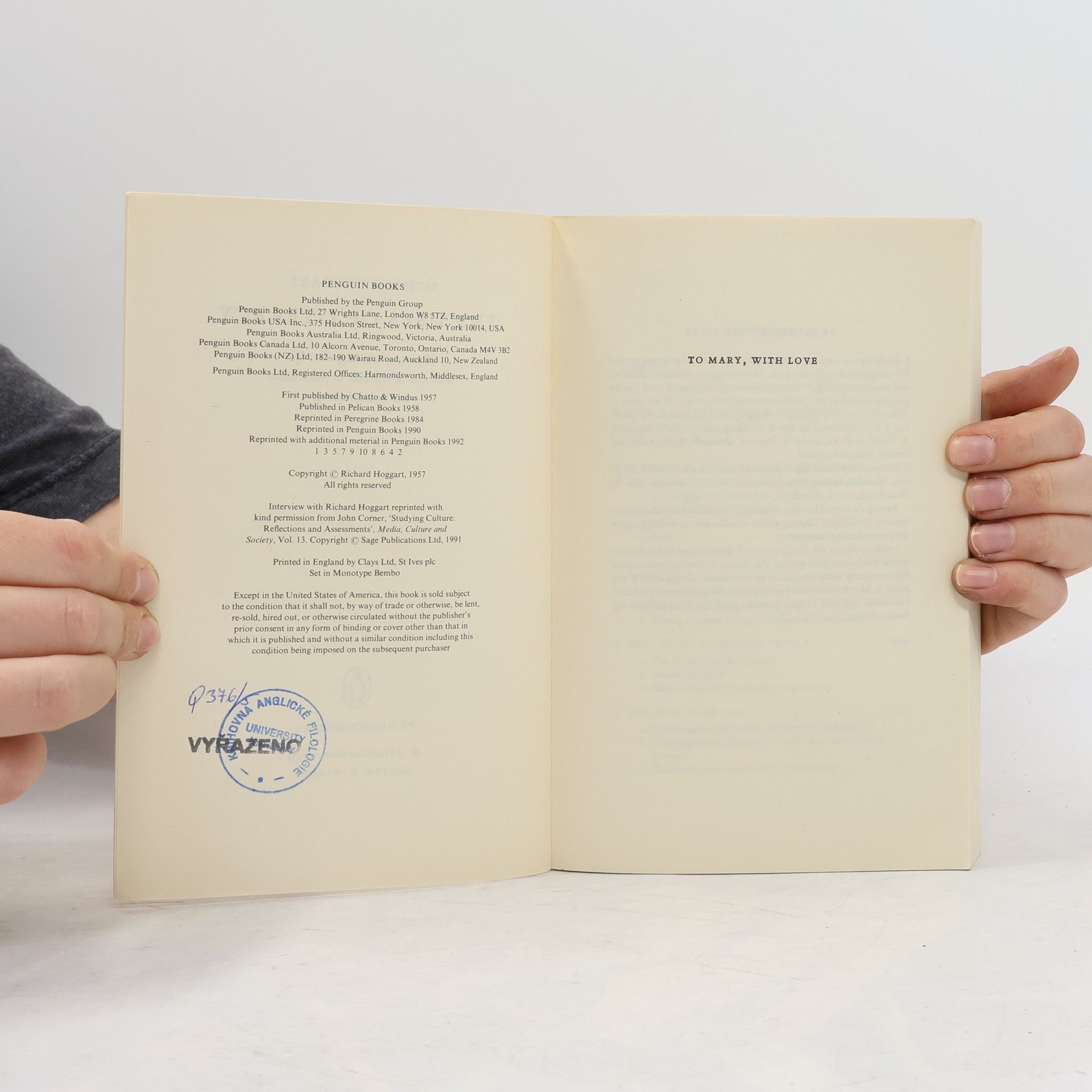 Richard Hoggart The Uses of Literacy
