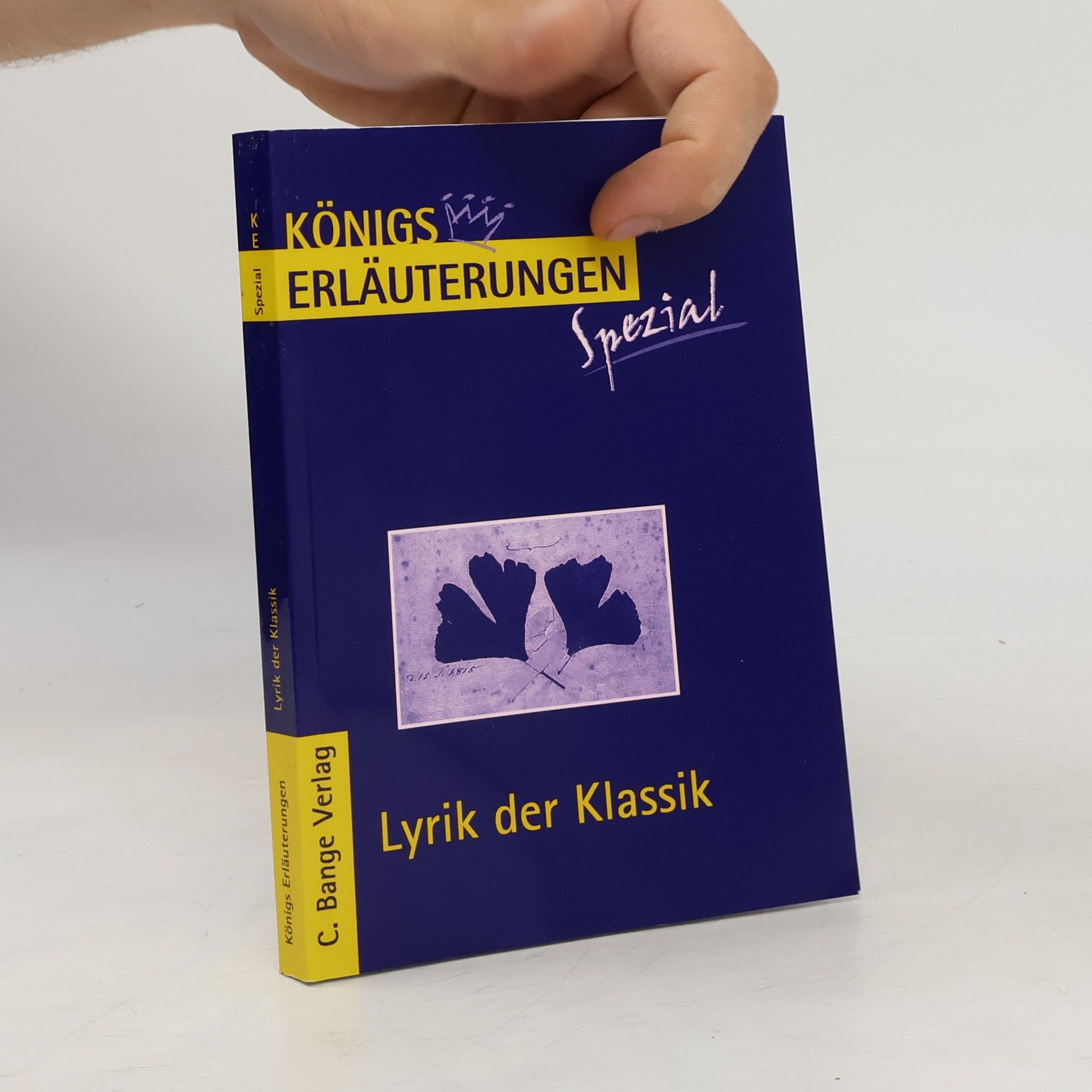 Gudrun Blecken Erläuterungen zu Lyrik der Klassik