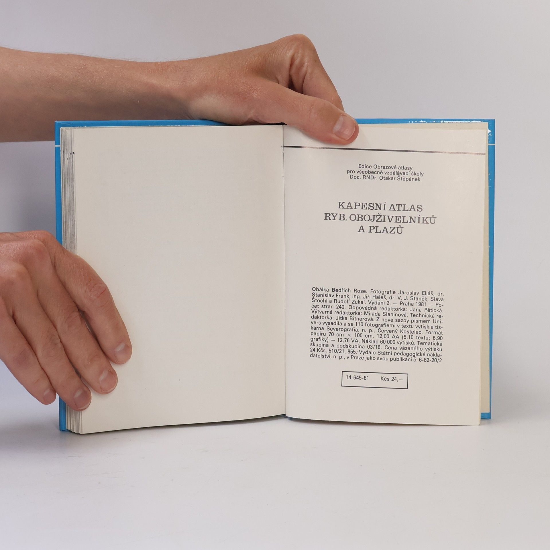 Otakar Štěpánek Kapesní atlas ryb, obojživelníků a plazů