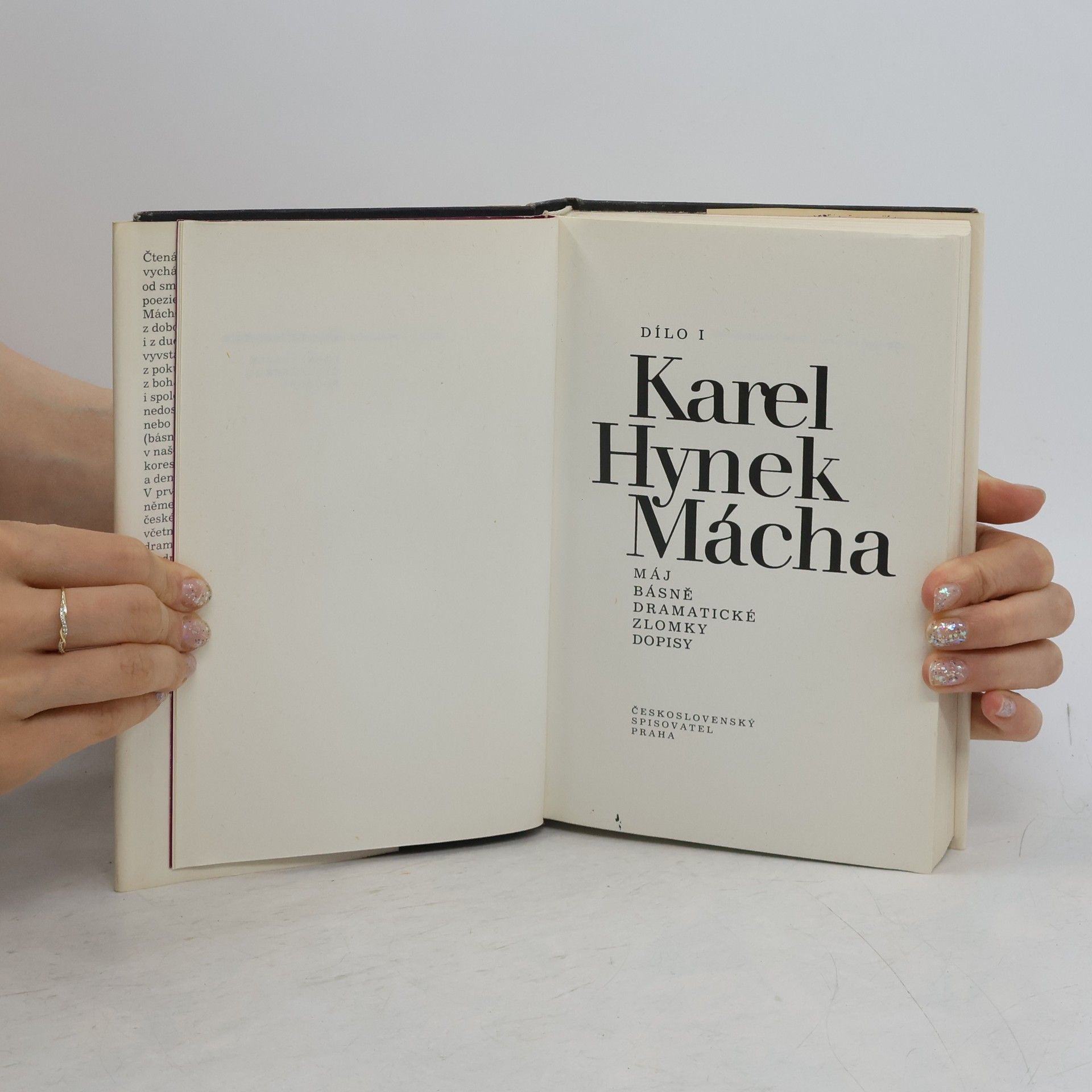 Karel Hynek Mácha Karel Hynek Mácha. Dílo I