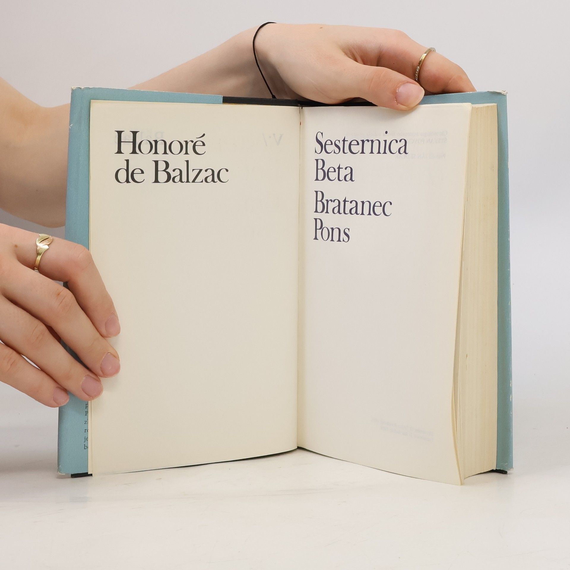 Honoré de Balzac Sesternica Beta. Bratanec Pons