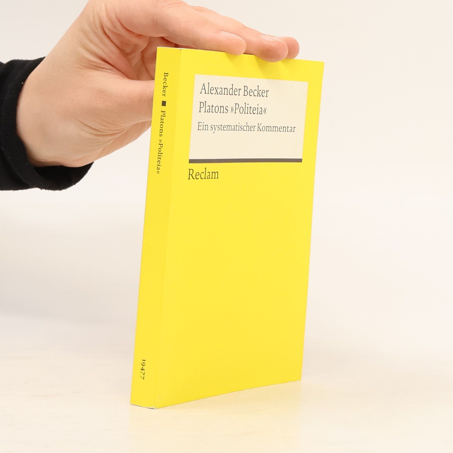 Alexander Becker Reclams Universal-Bibliothek: Platons "Politeia"