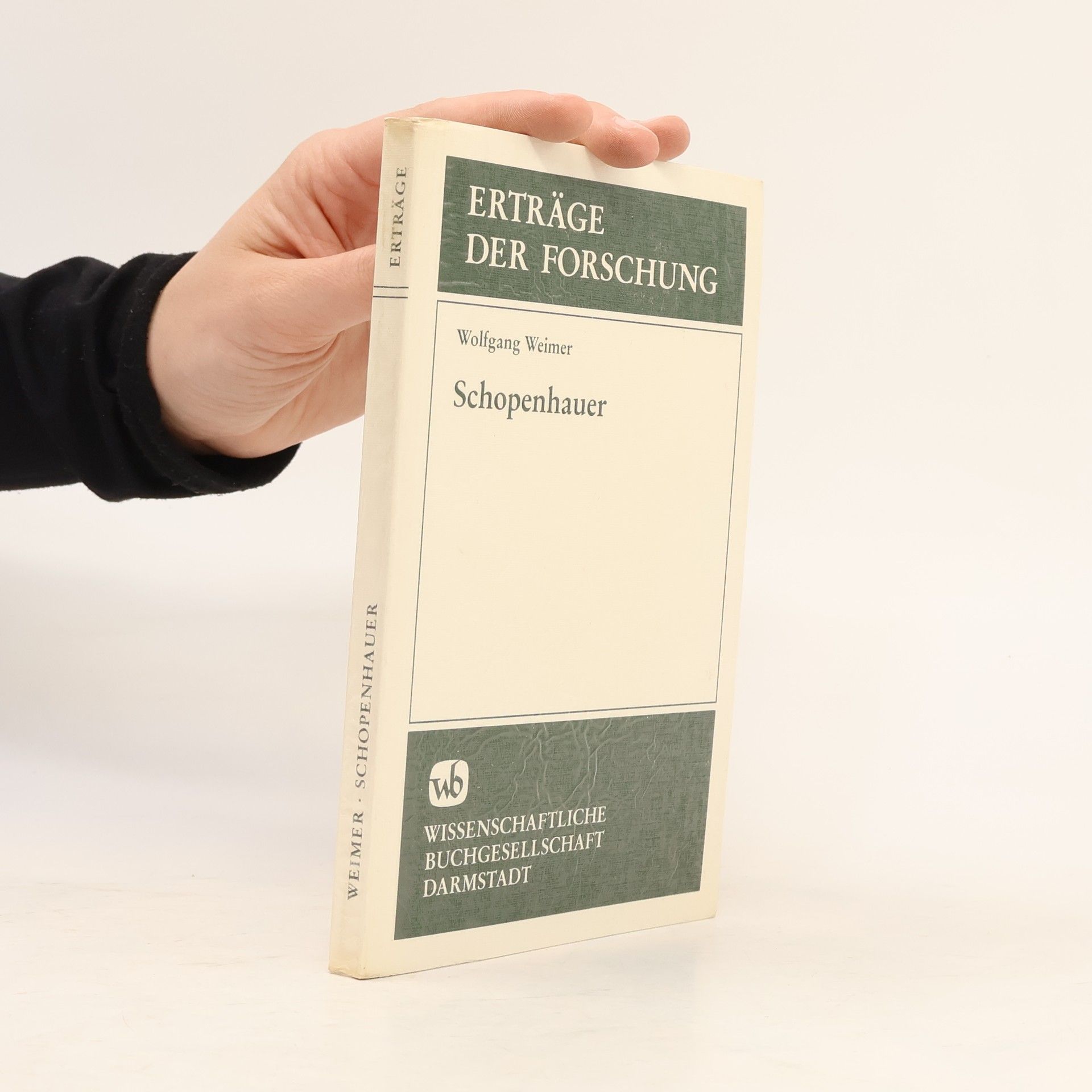 Wolfgang Weimar Erträge der Forschung: Schopenhauer