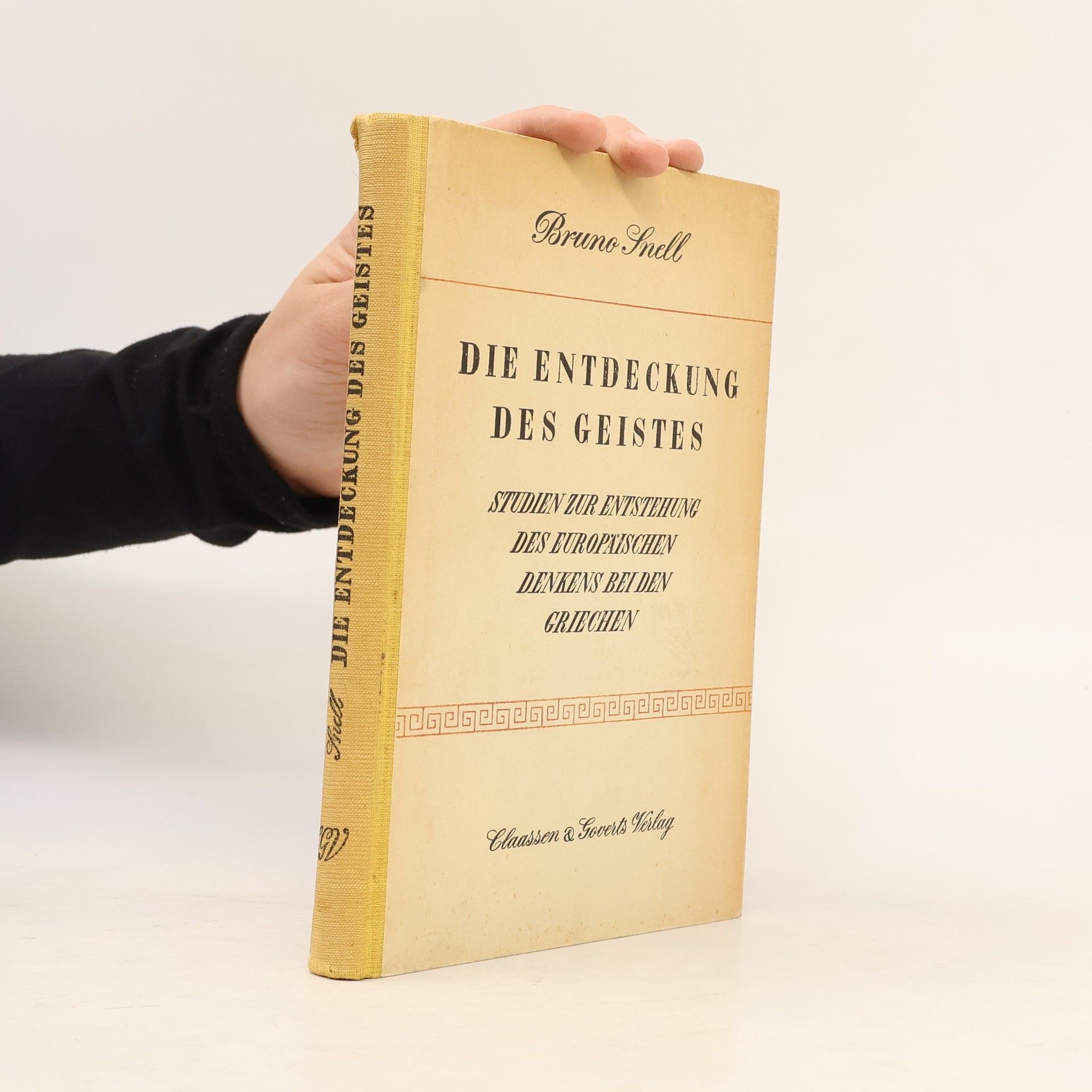 Bruno Snell Die Entdeckung des Geistes