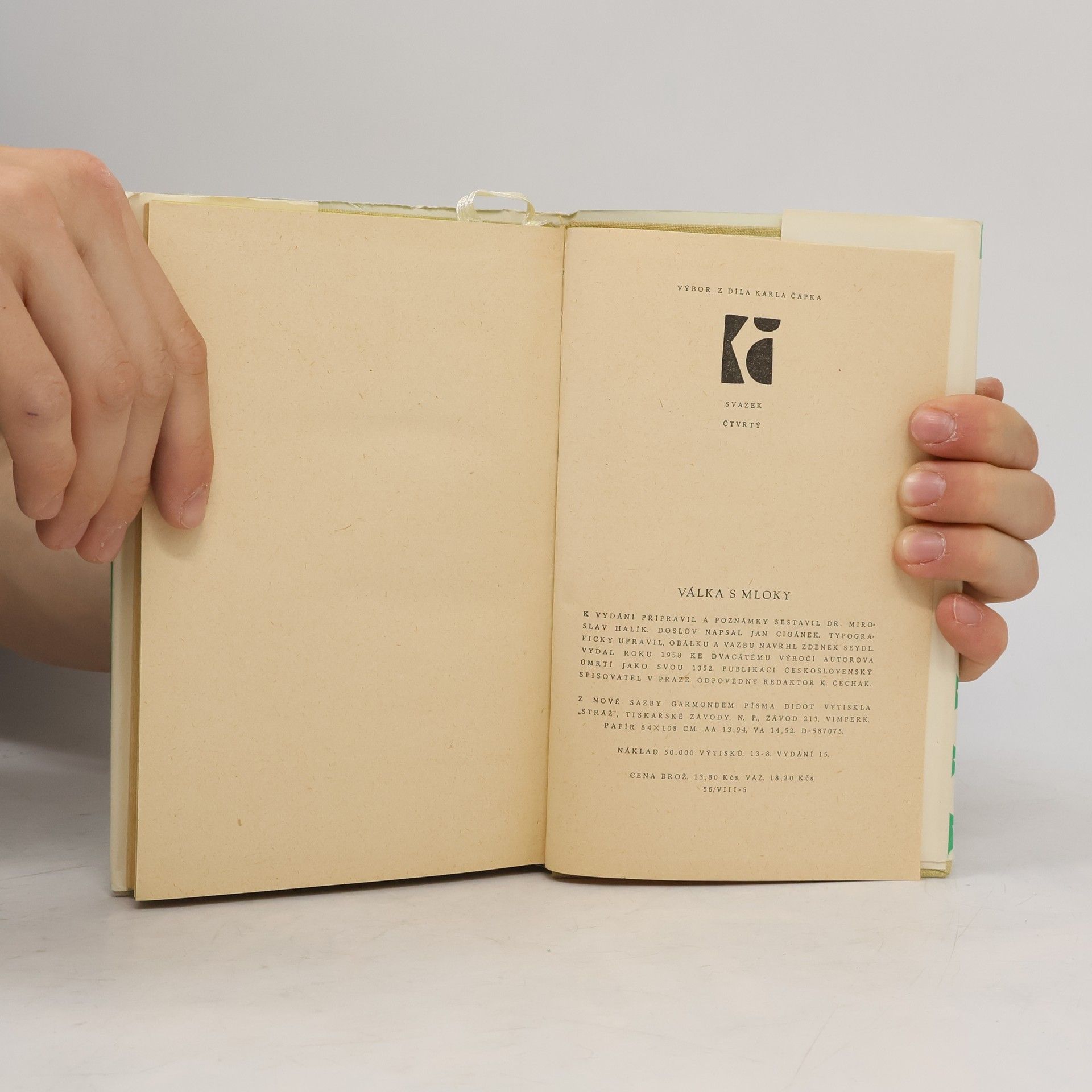 Karel Čapek Válka s mloky. Italské listy. Anglické listy. Výlet do Španěl. Obrázky z Holandska. Hordubal. Povětroň. Obyčejný život. Povídky z jedné kapsy. Povídky z druhé kapsy. R.U.R. Bílá nemoc. Matka (4 svazky v boxu, komplet)