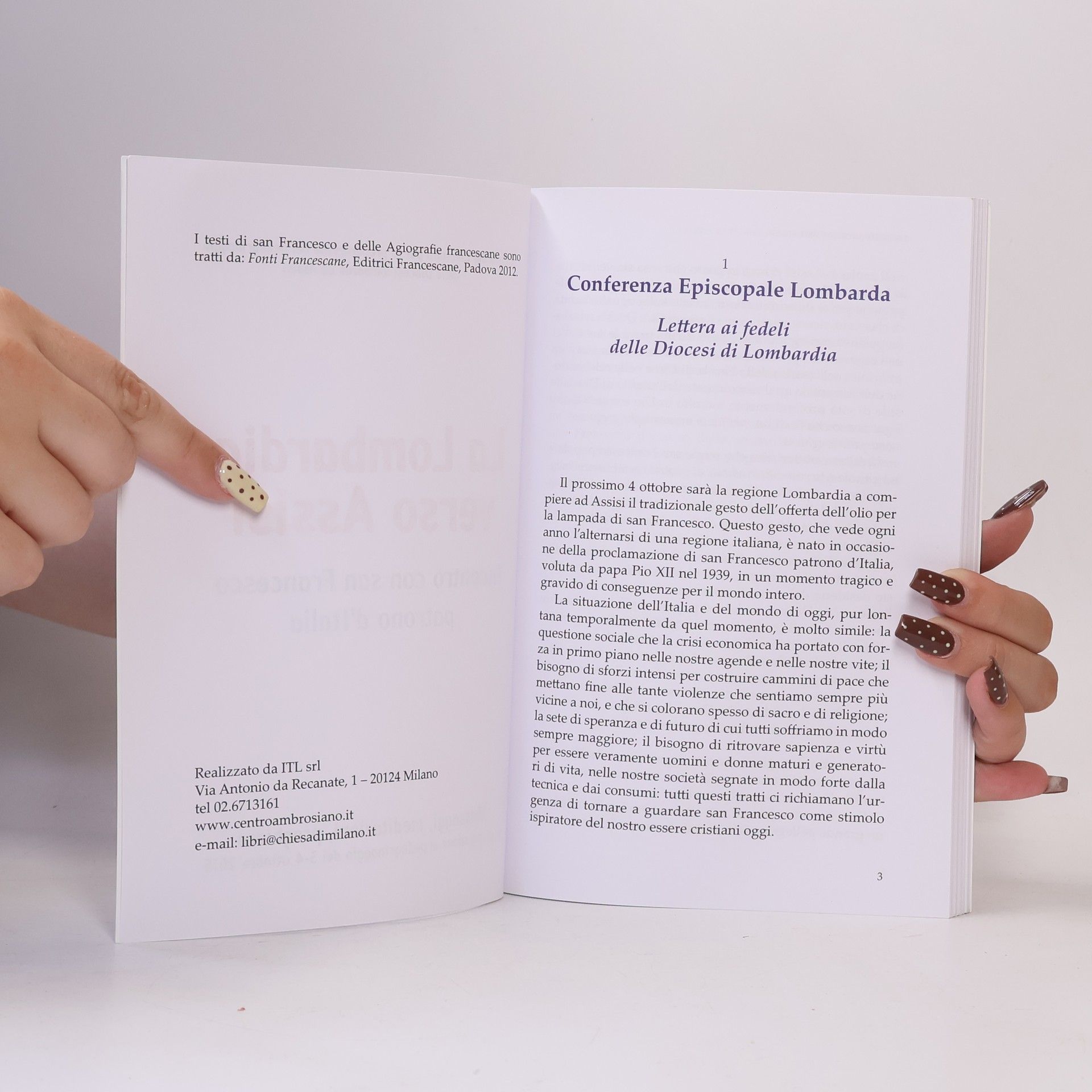 Various authors La Lombardia verso Assisi