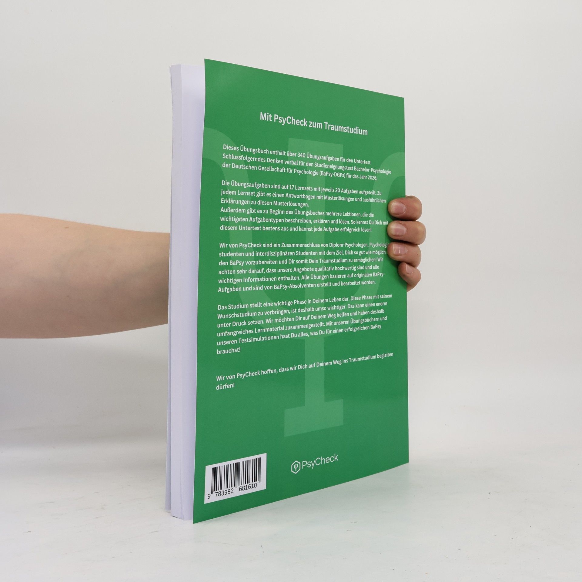 PsyCheck BaPsy-DGPs 2026 - Schlussfolgerndes Denken verbal Übungsbuch