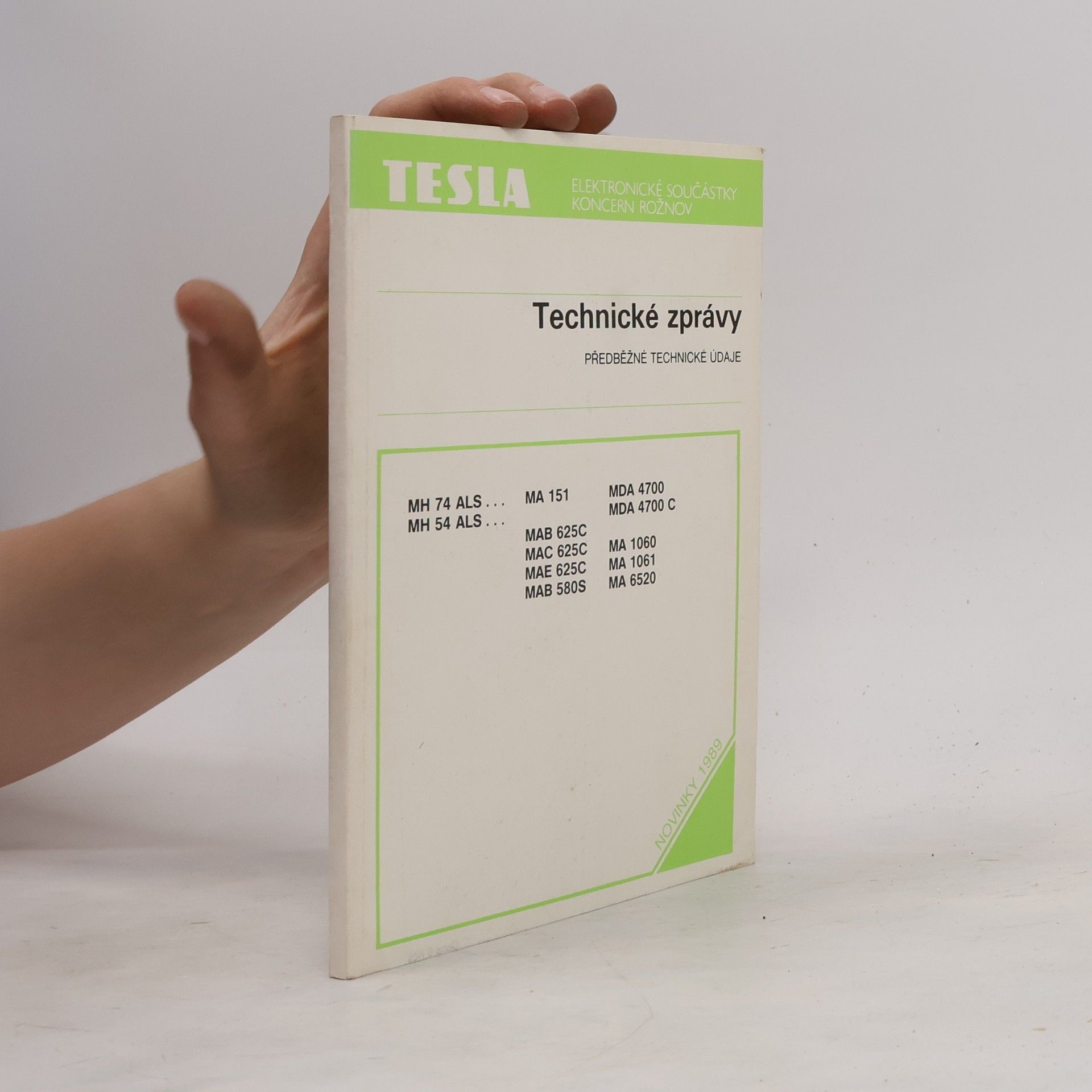Kolektív autorov Technické zprávy: novinky 1989