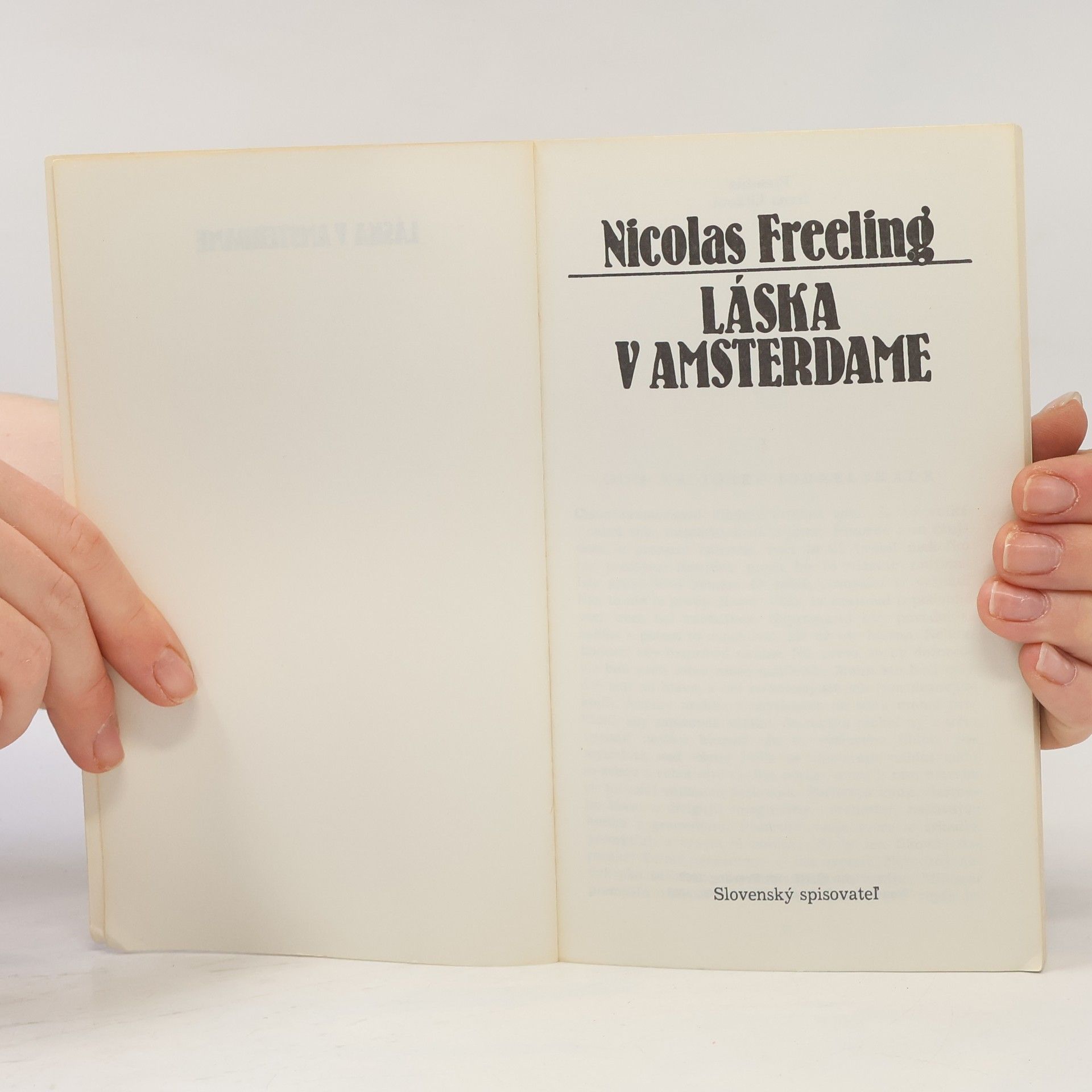 Nicolas Freeling Láska v Amsterdame