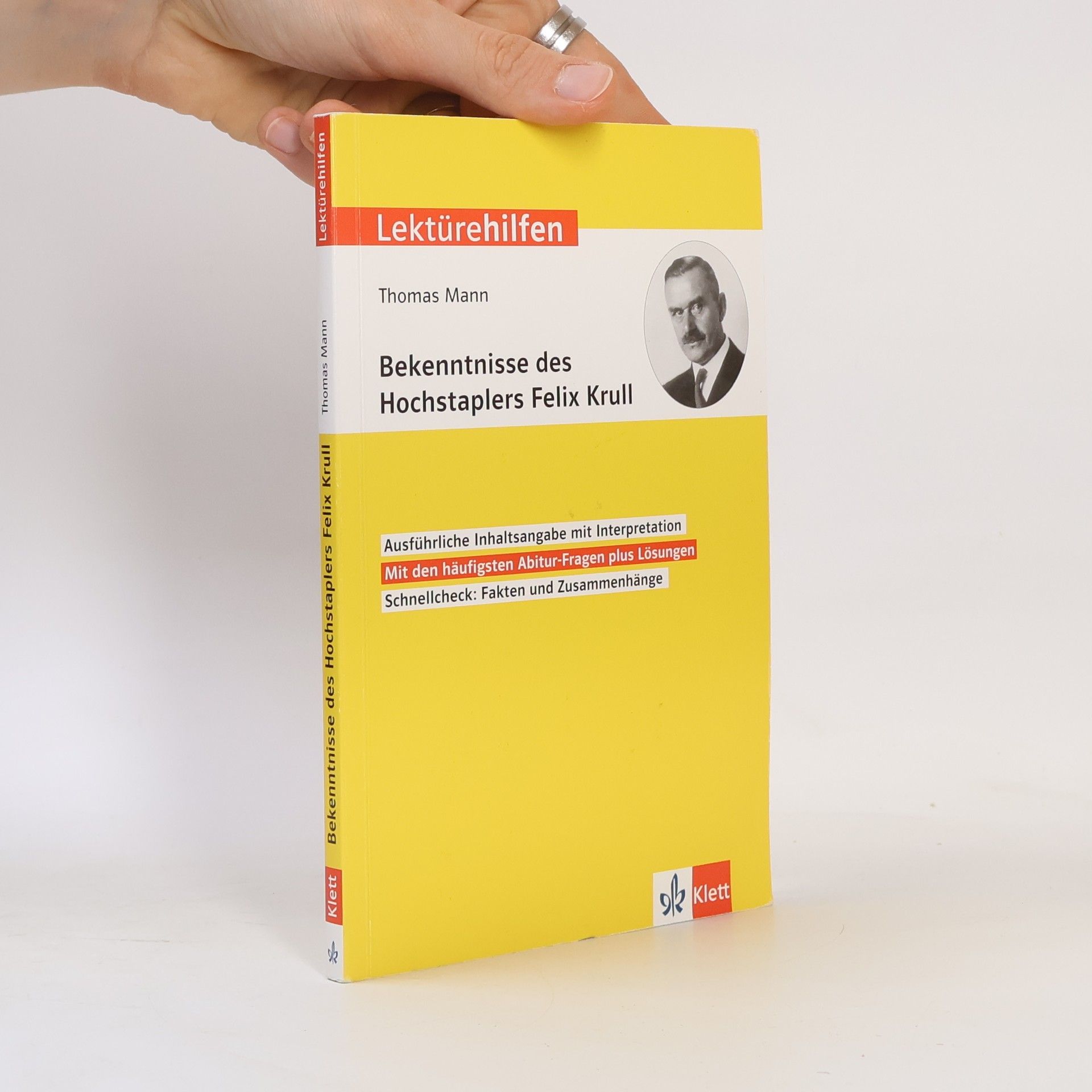 Klett Lerntraining Lektürehilfen Thomas Mann, Bekenntnisse des Hochstaplers Felix Krull