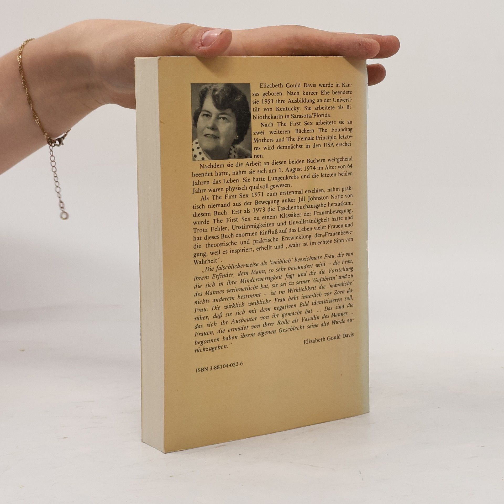 Elizabeth Gould Davis Am Anfang war die Frau