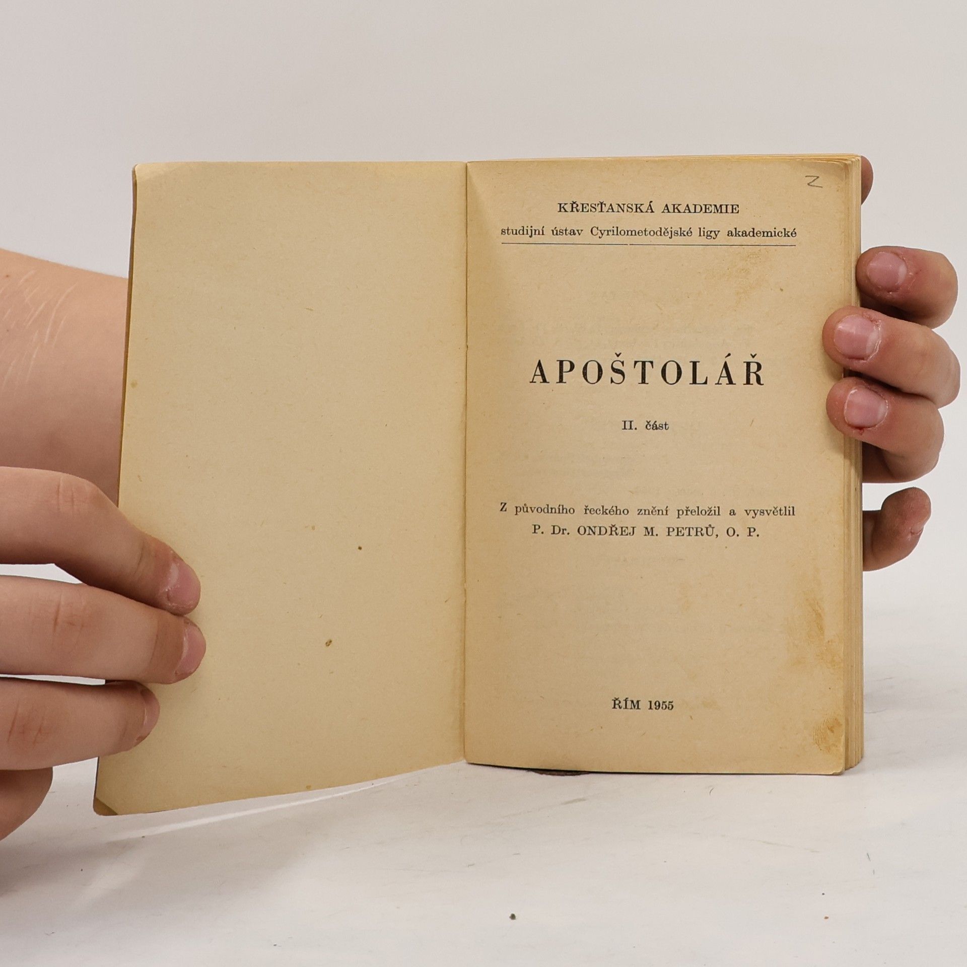 Ondřej M. Petrů Apoštolář II. část