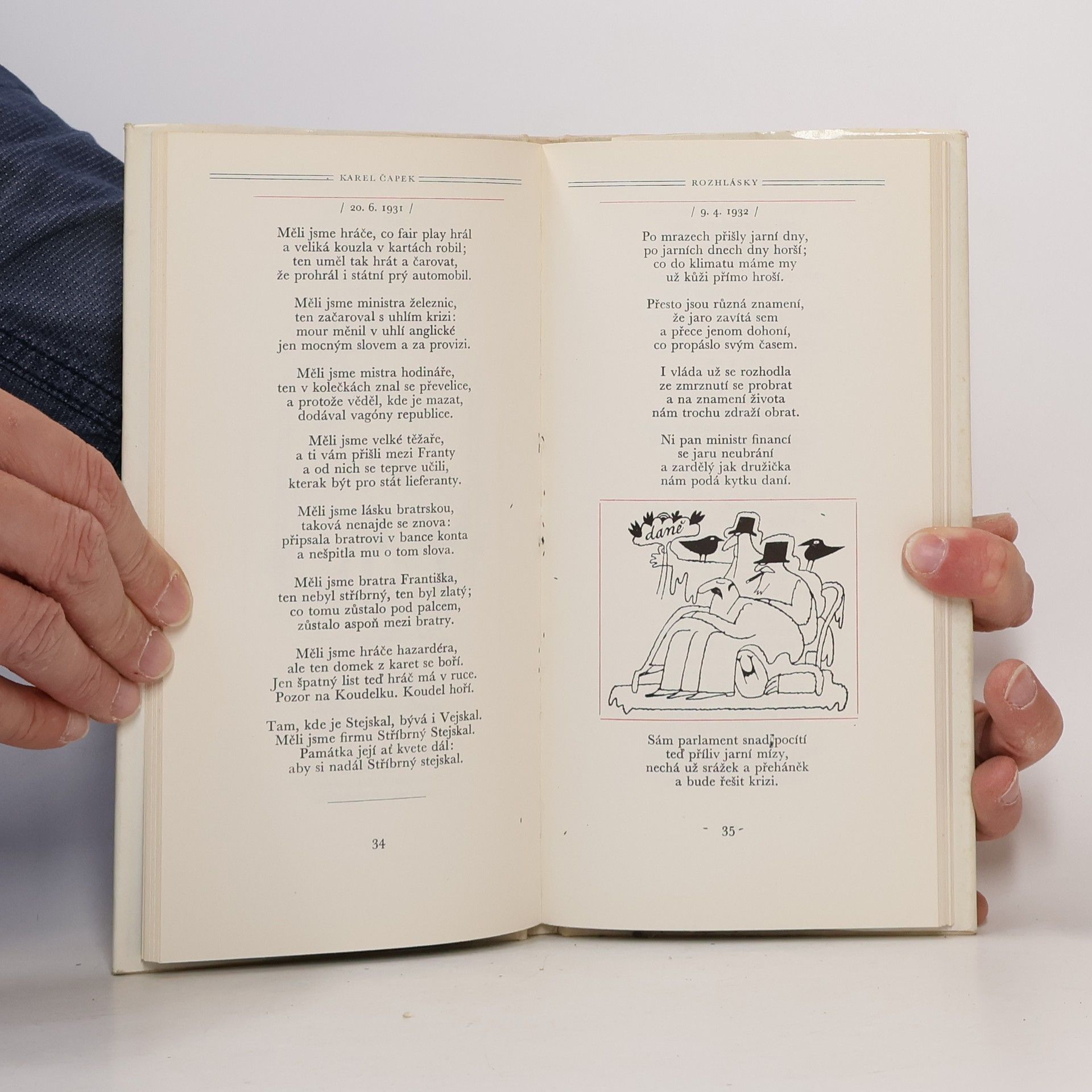 Karel Čapek Drobty pod stolem doby