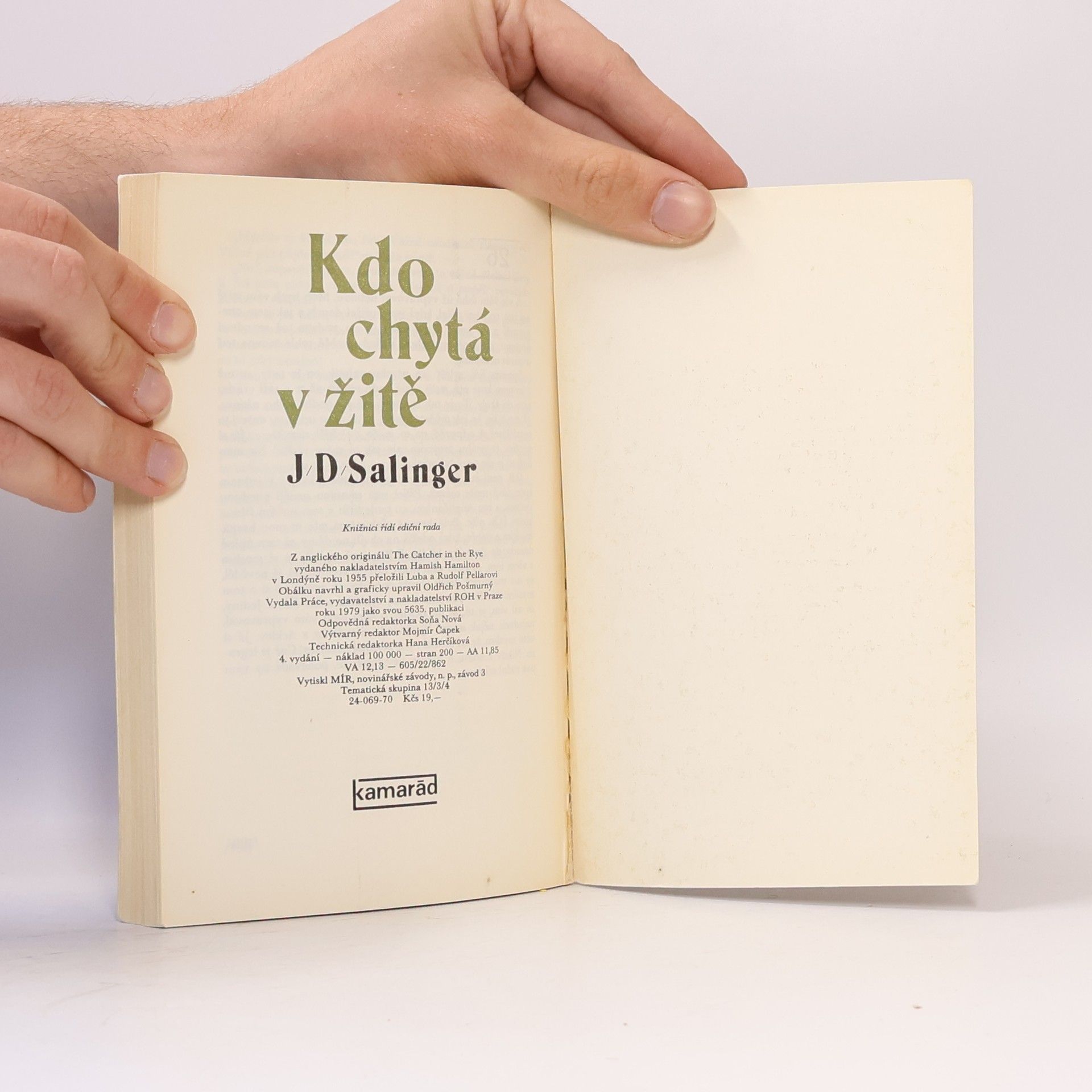 Jerome David Salinger Kdo chytá v žitě