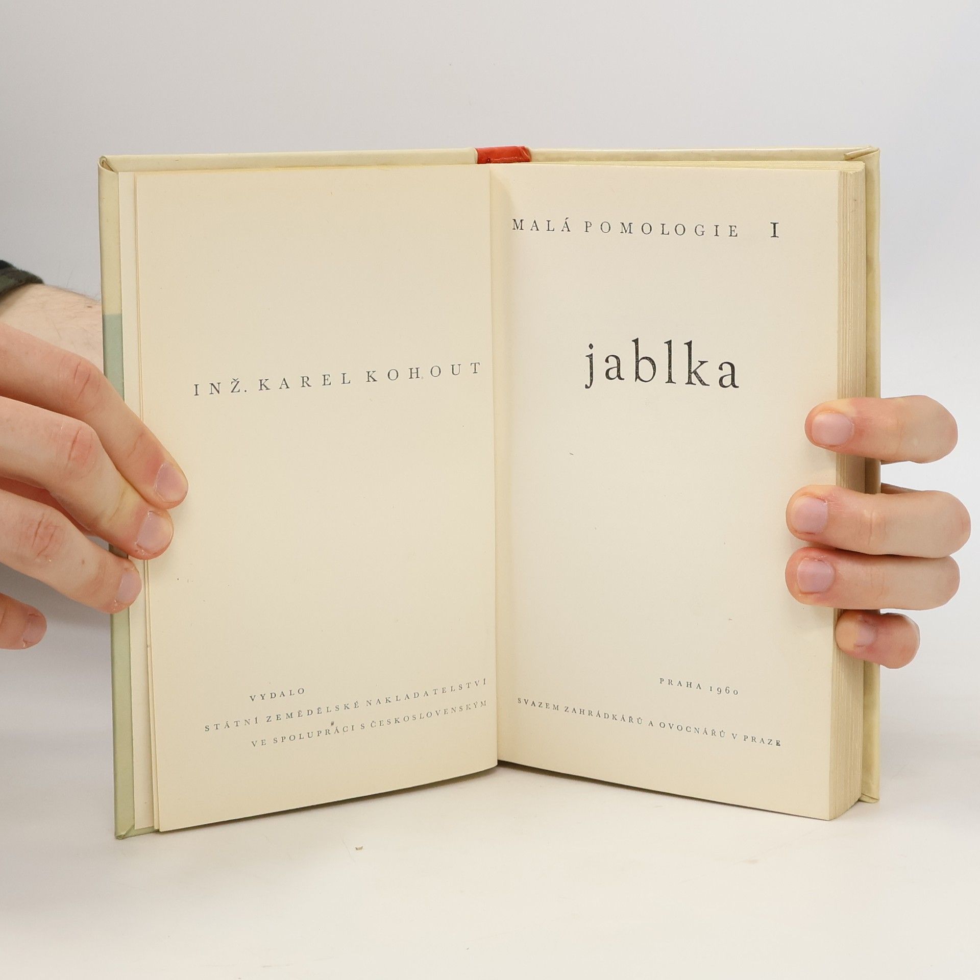 Karel Kohout Malá pomologie 1. Jablka