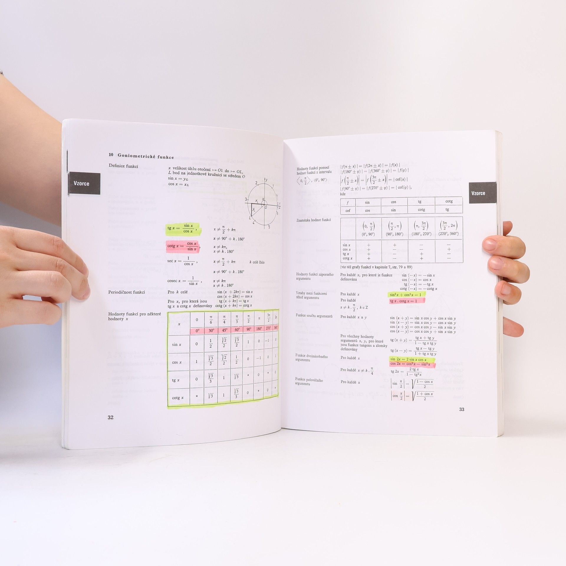 Collectif d'auteurs Matematické, fyzikální a chemické tabulky pro střední školy